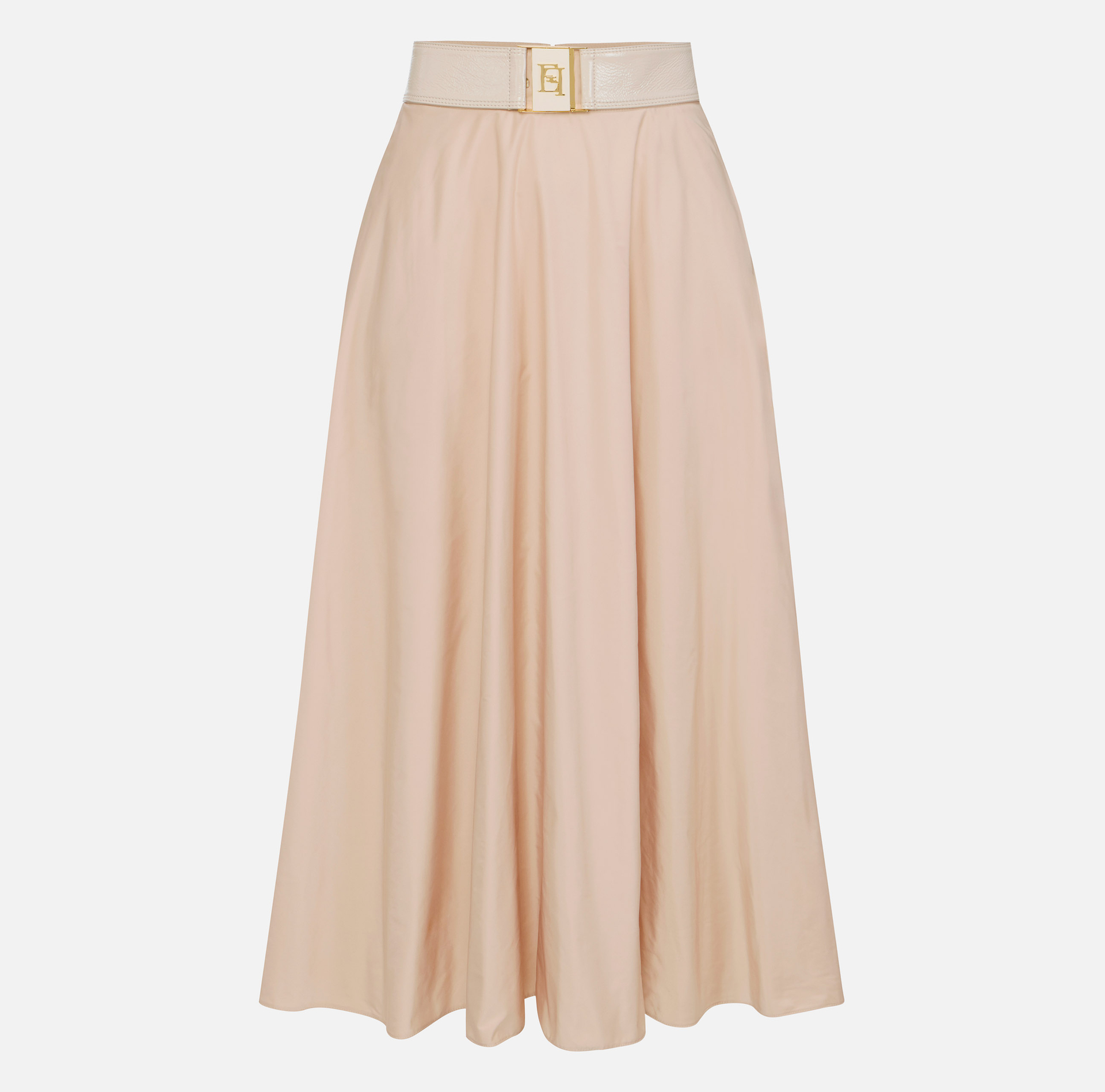 Skirt in voile fabric with belt - Elisabetta Franchi