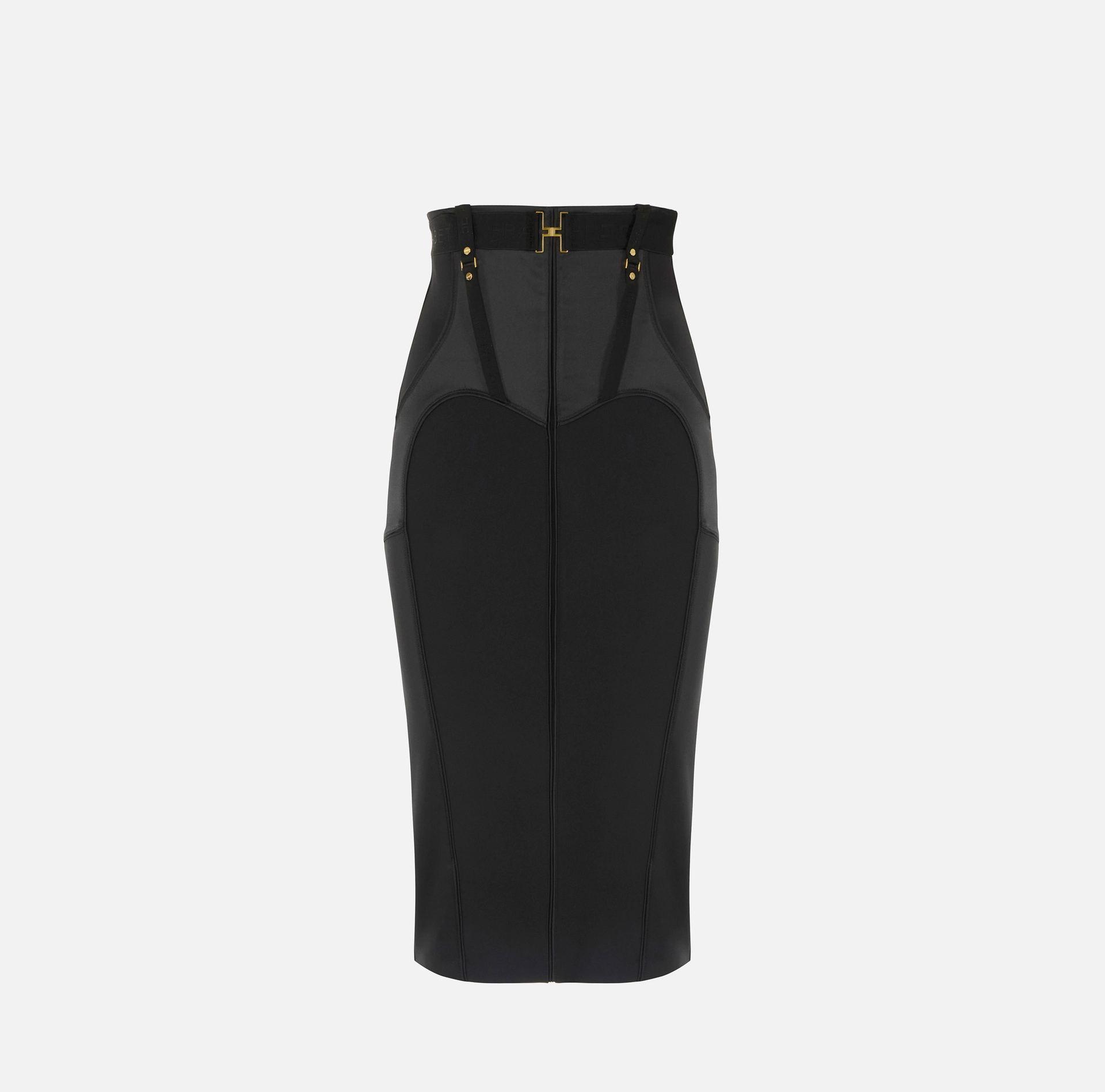 Gonna bustier in crêpe leggero e raso