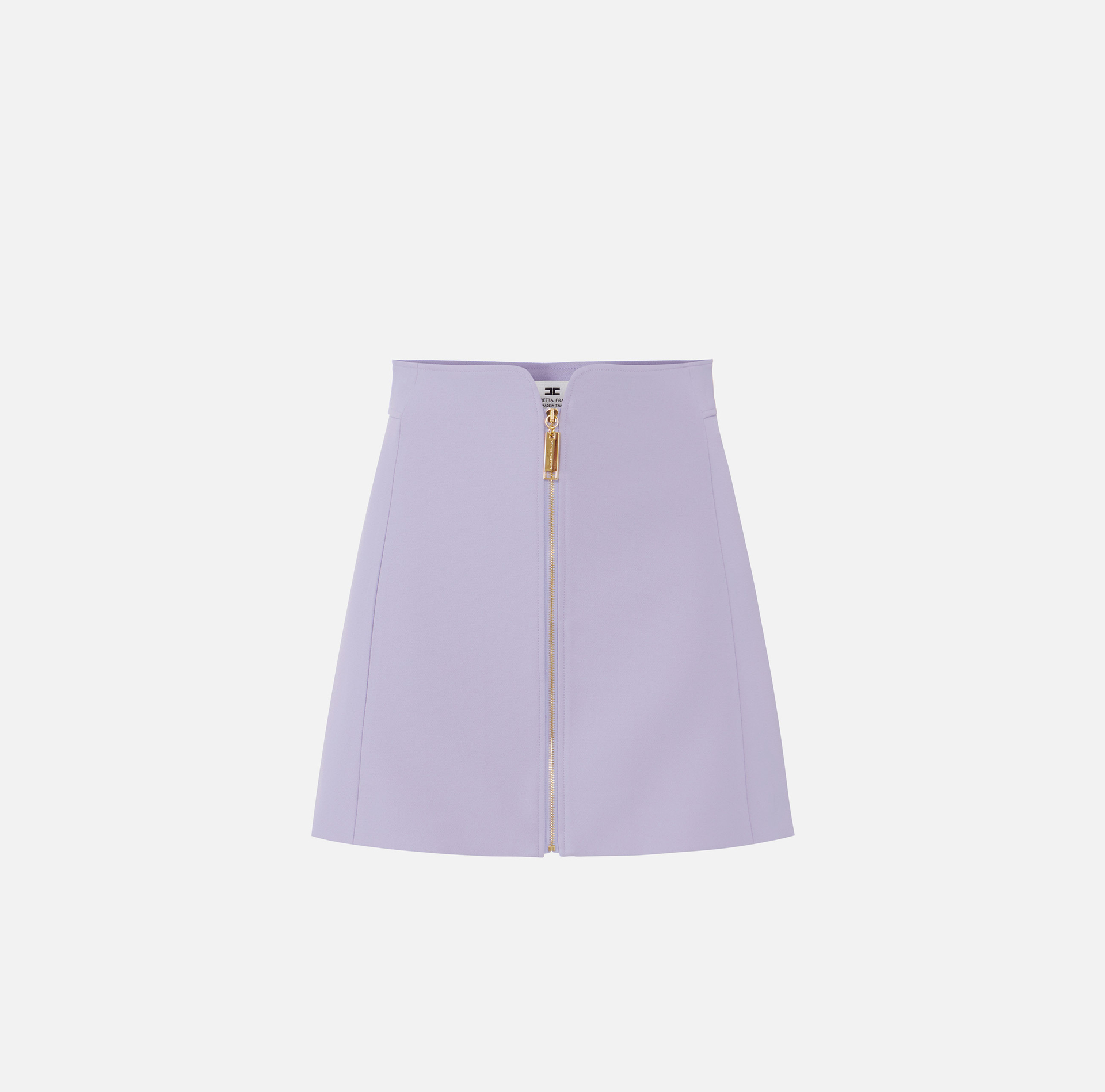 Minigonna in doppio crêpe stretch