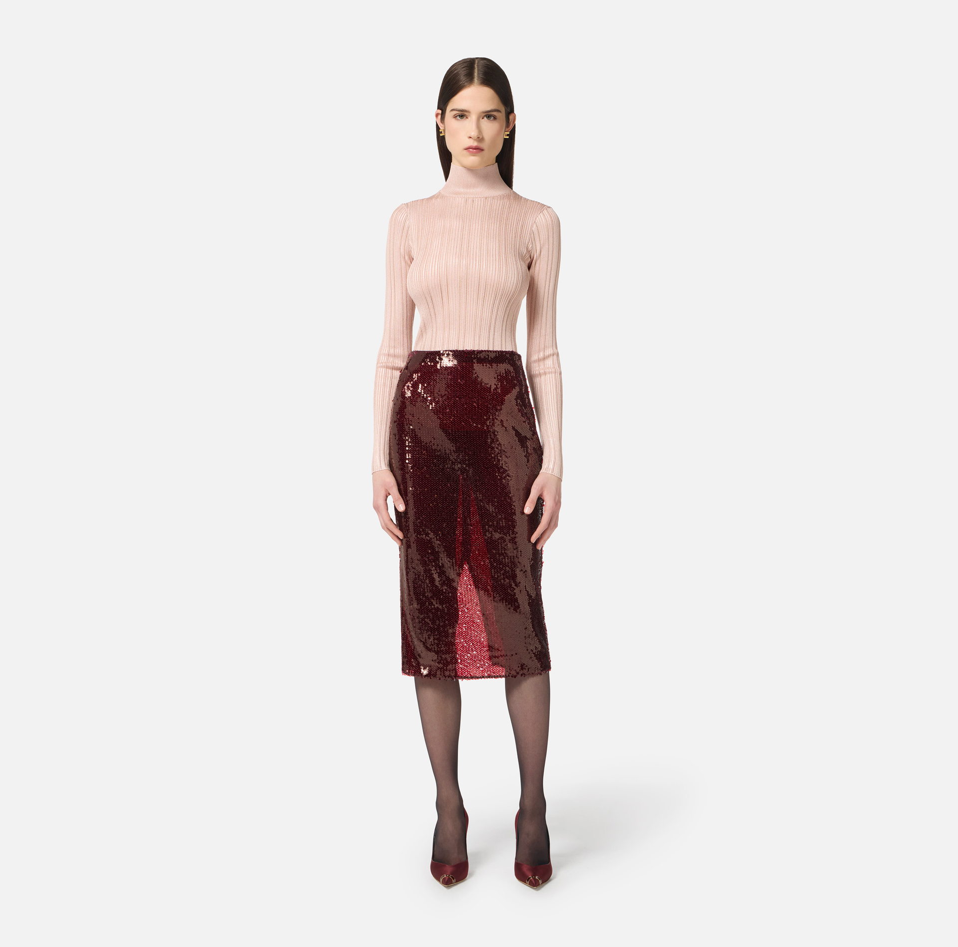 Full-sequin skirt - Elisabetta Franchi