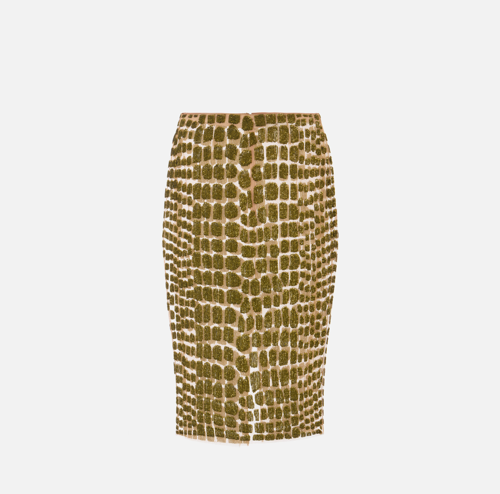 Jupe en tulle avec broderies crocodile - Elisabetta Franchi