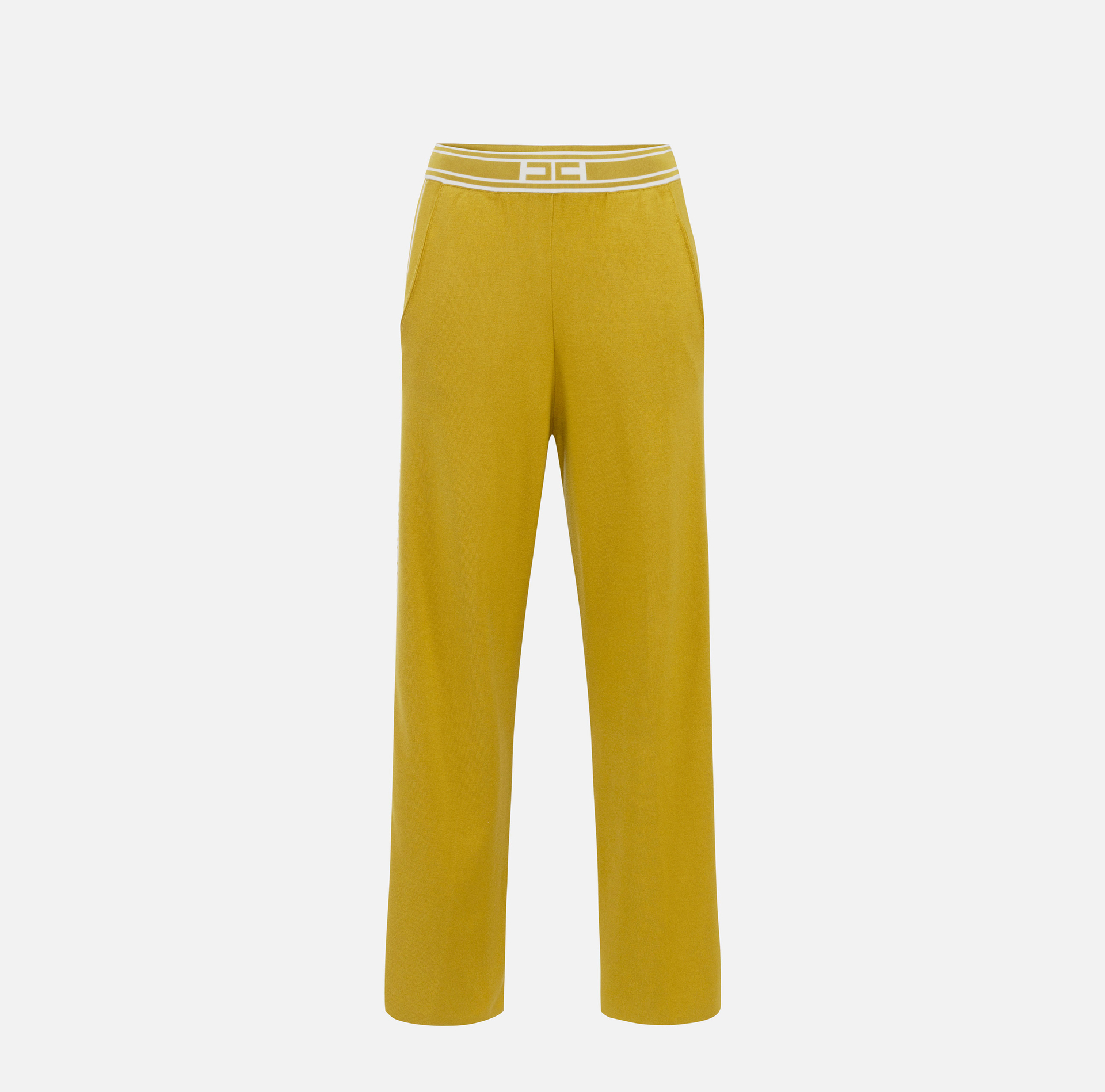 Viscose trousers with contrasting bands - ABBIGLIAMENTO - Elisabetta Franchi