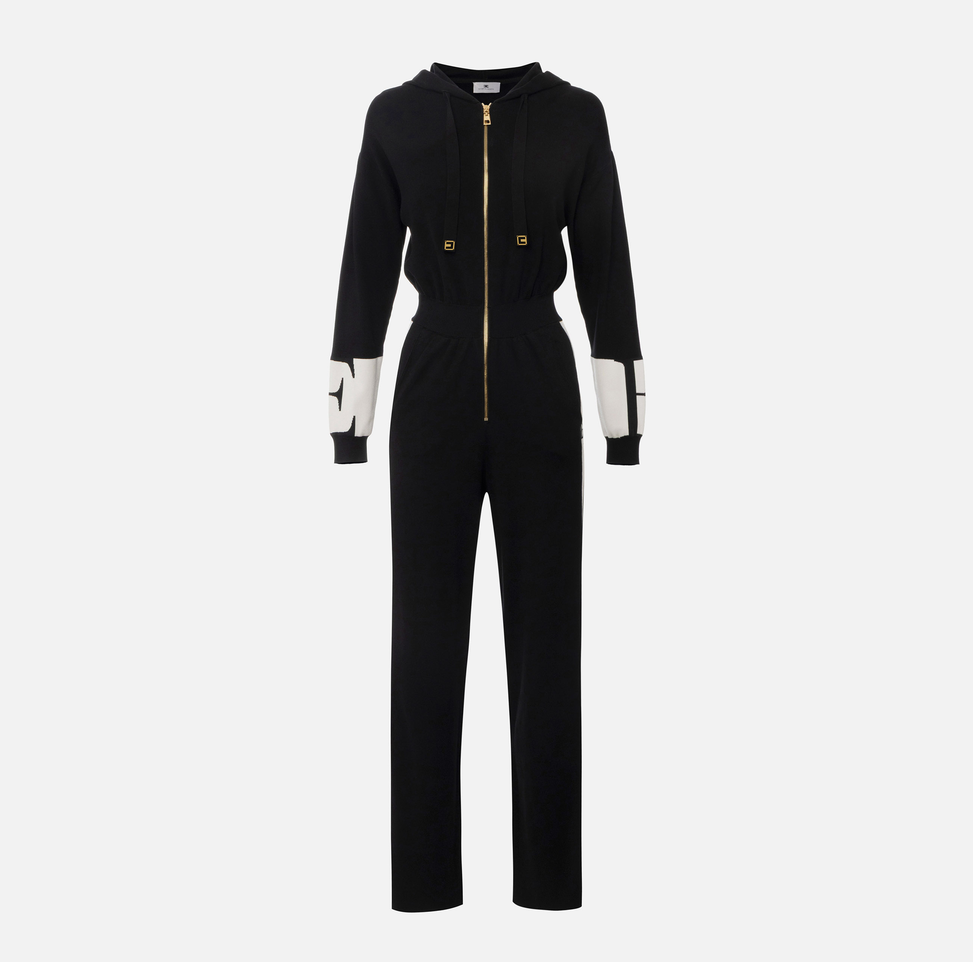 Mono de viscosa con bandas brillantes - Elisabetta Franchi
