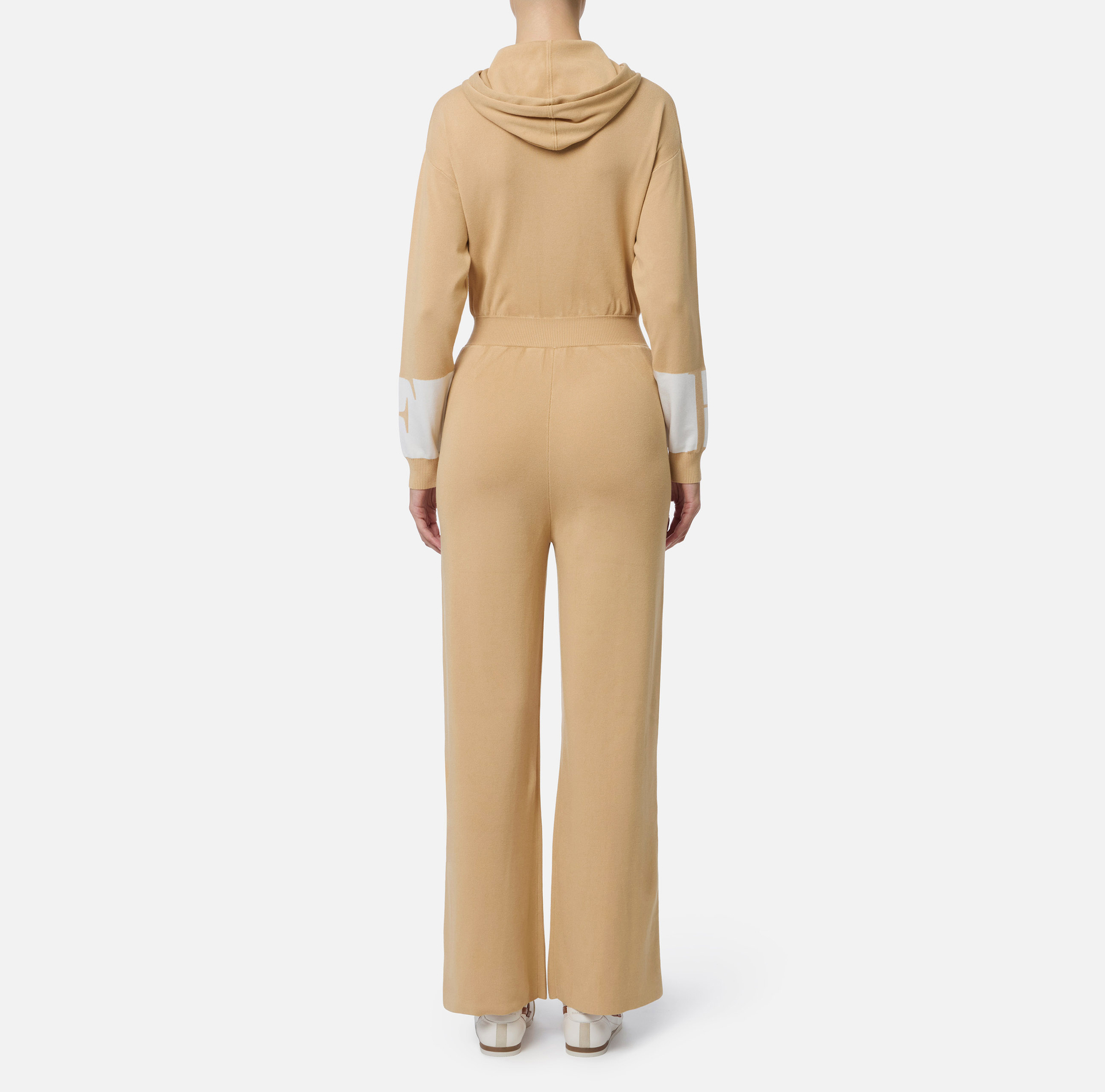 Jumpsuit aus Viskose mit glänzenden Streifen - Elisabetta Franchi