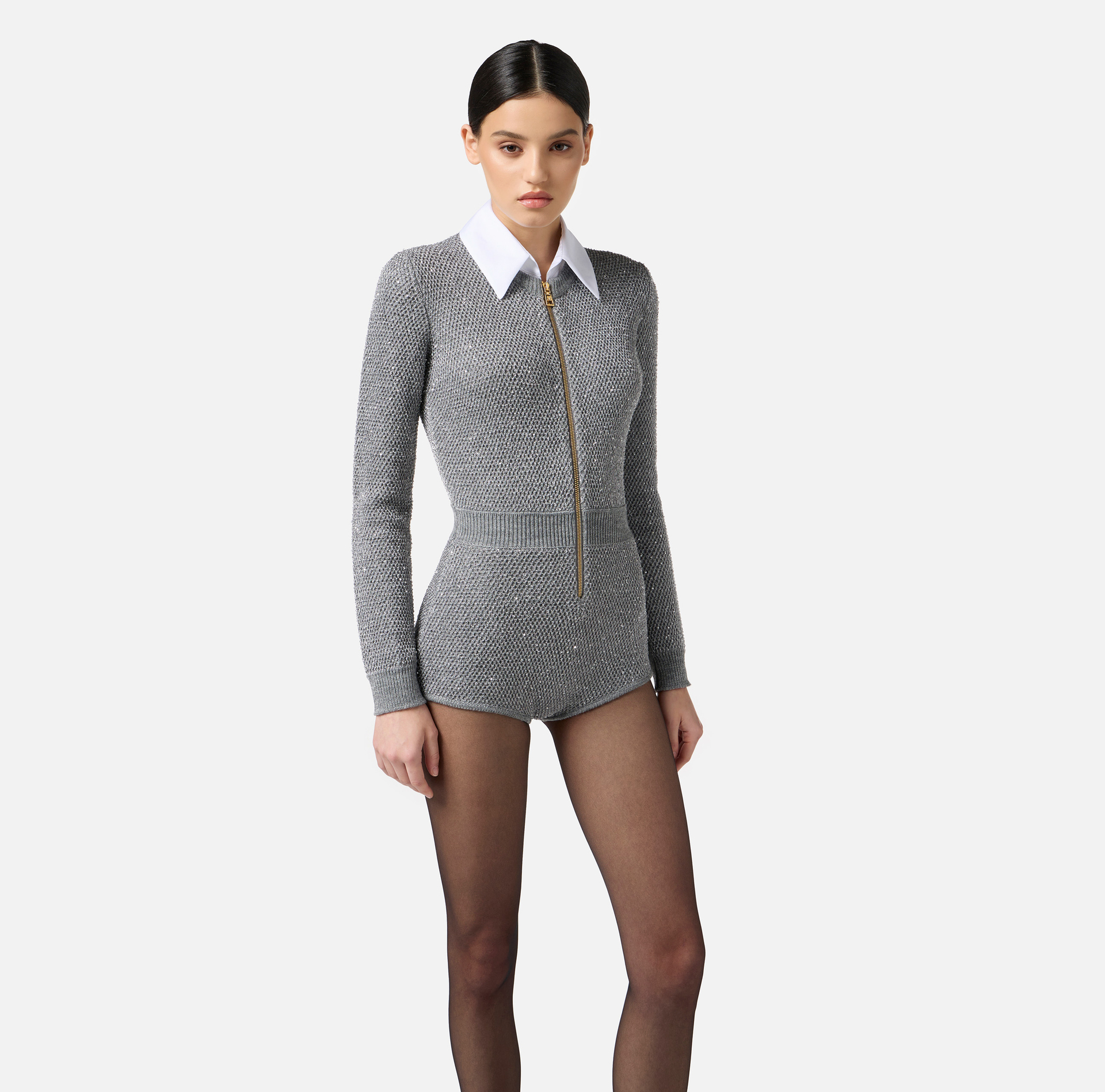 Tuta in maglia con paillettes - Elisabetta Franchi
