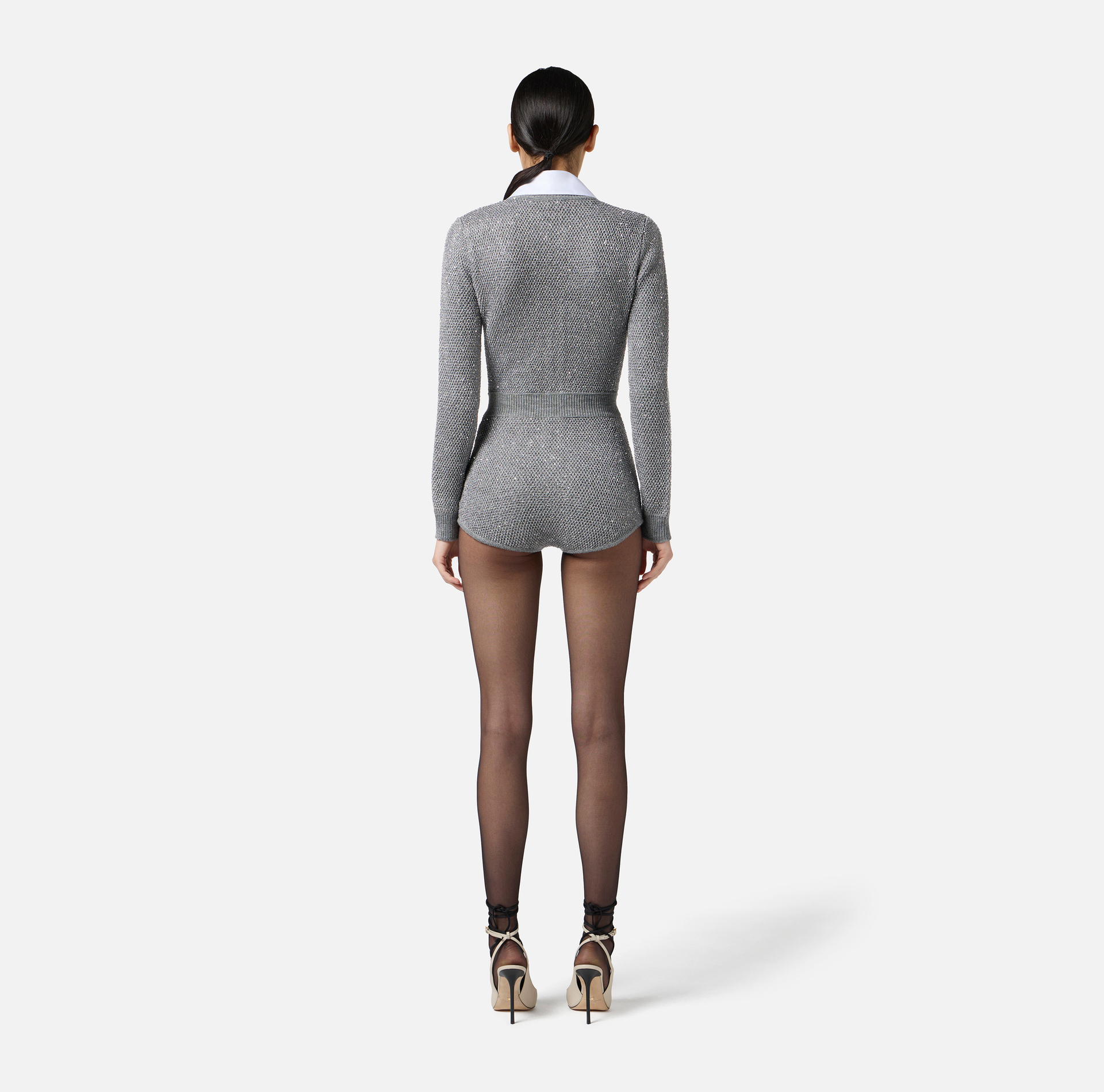 Tuta in maglia con paillettes - Elisabetta Franchi