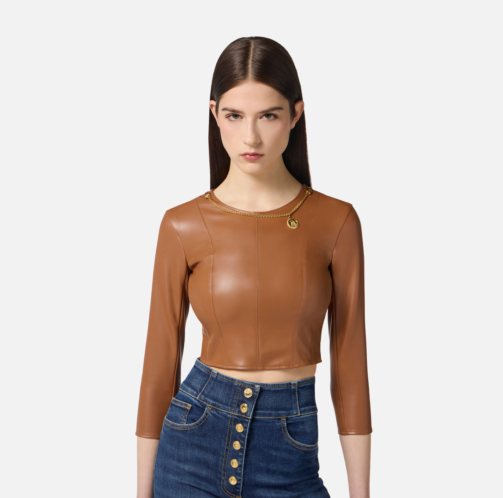 Top with necklace and charm - Elisabetta Franchi