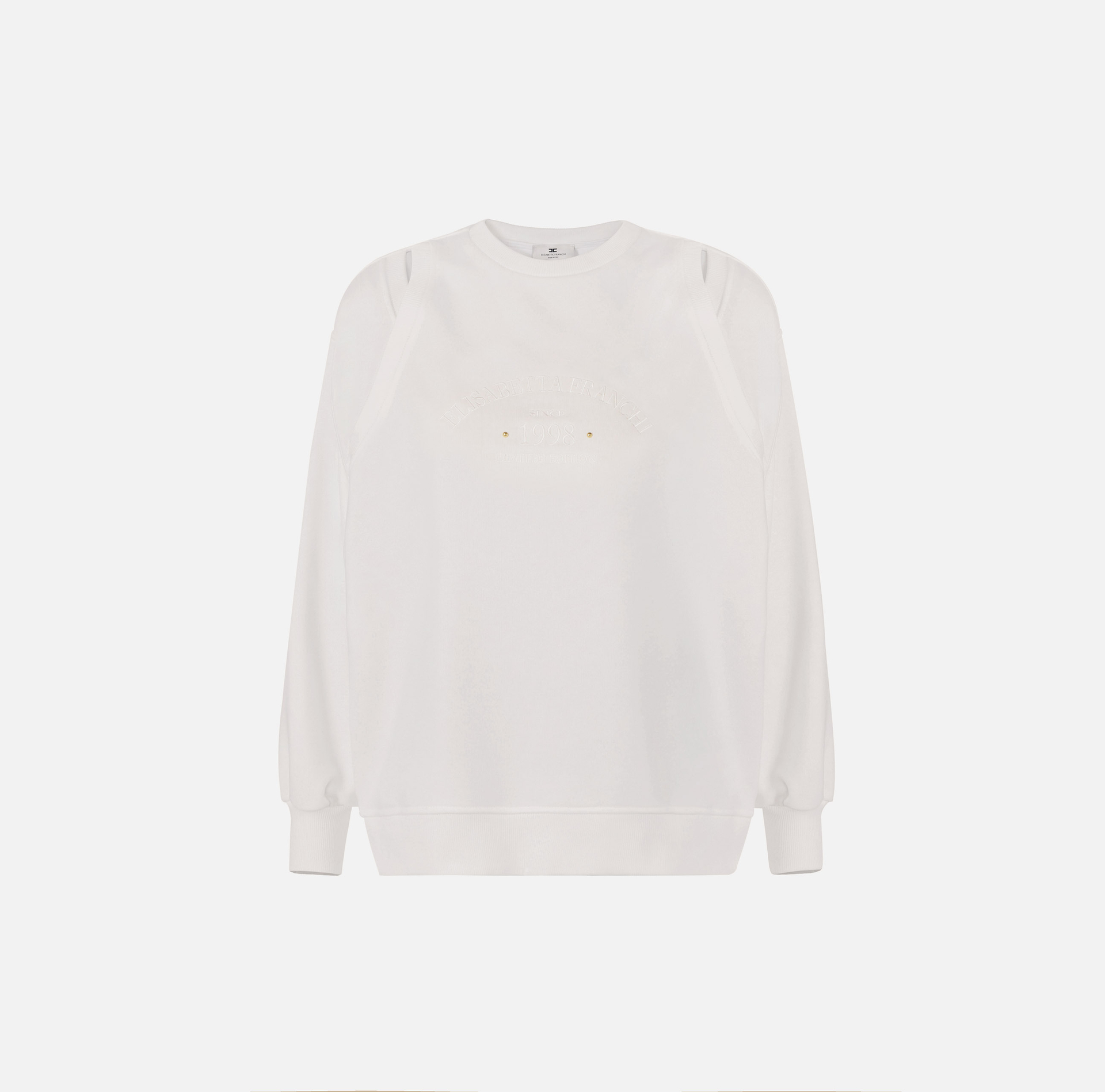 Felpa in jersey con cut-out