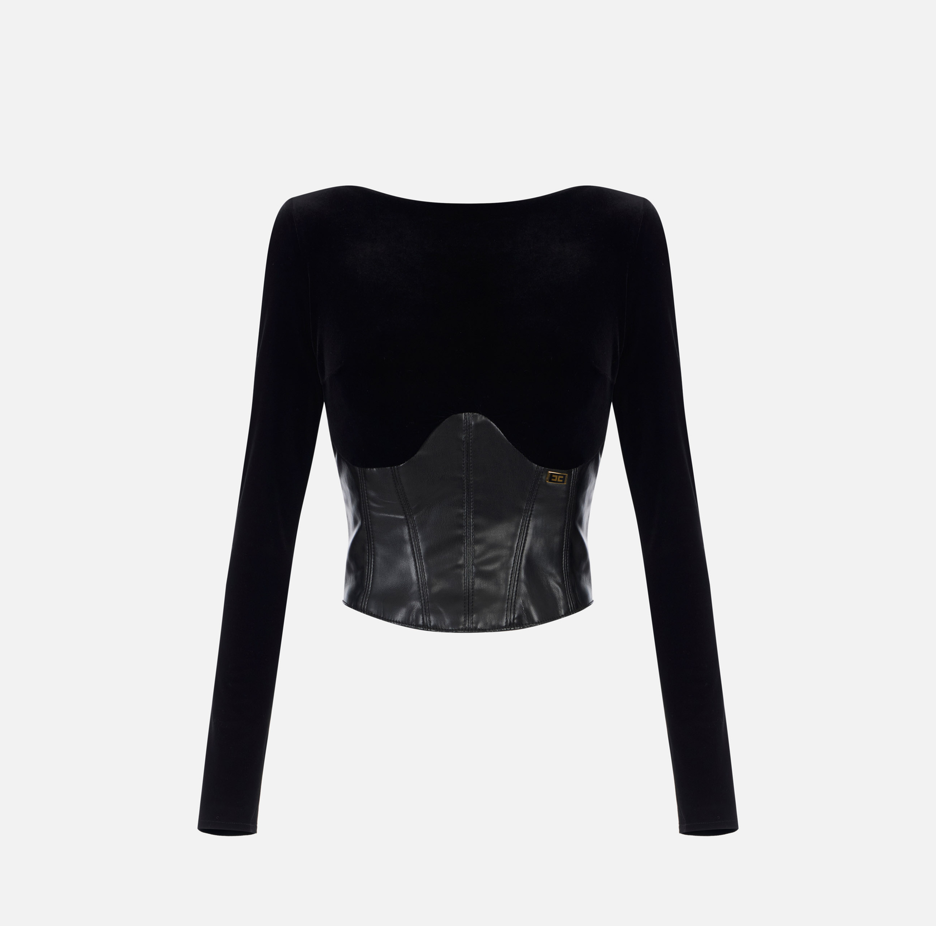 Bustier-Top aus Samt - Elisabetta Franchi