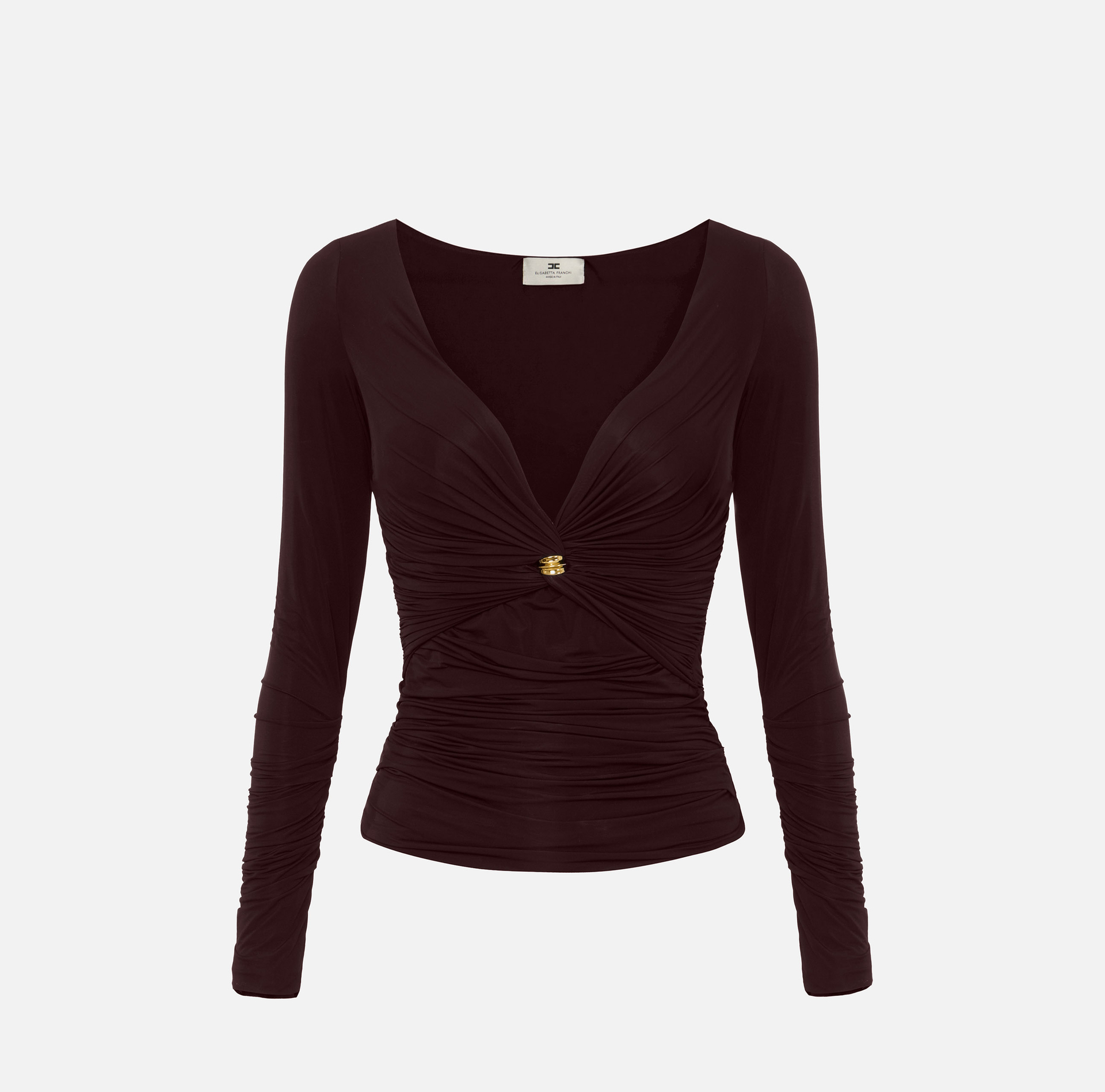 Maglia in jersey con dettaglio gioiello