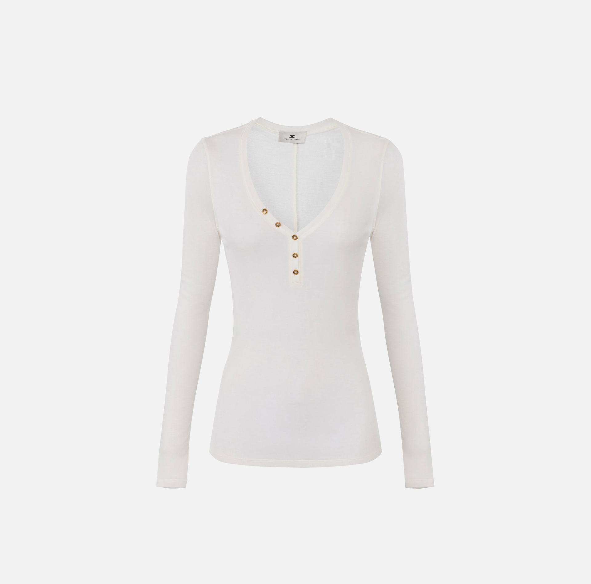 Pull en jersey avec boutons - Elisabetta Franchi