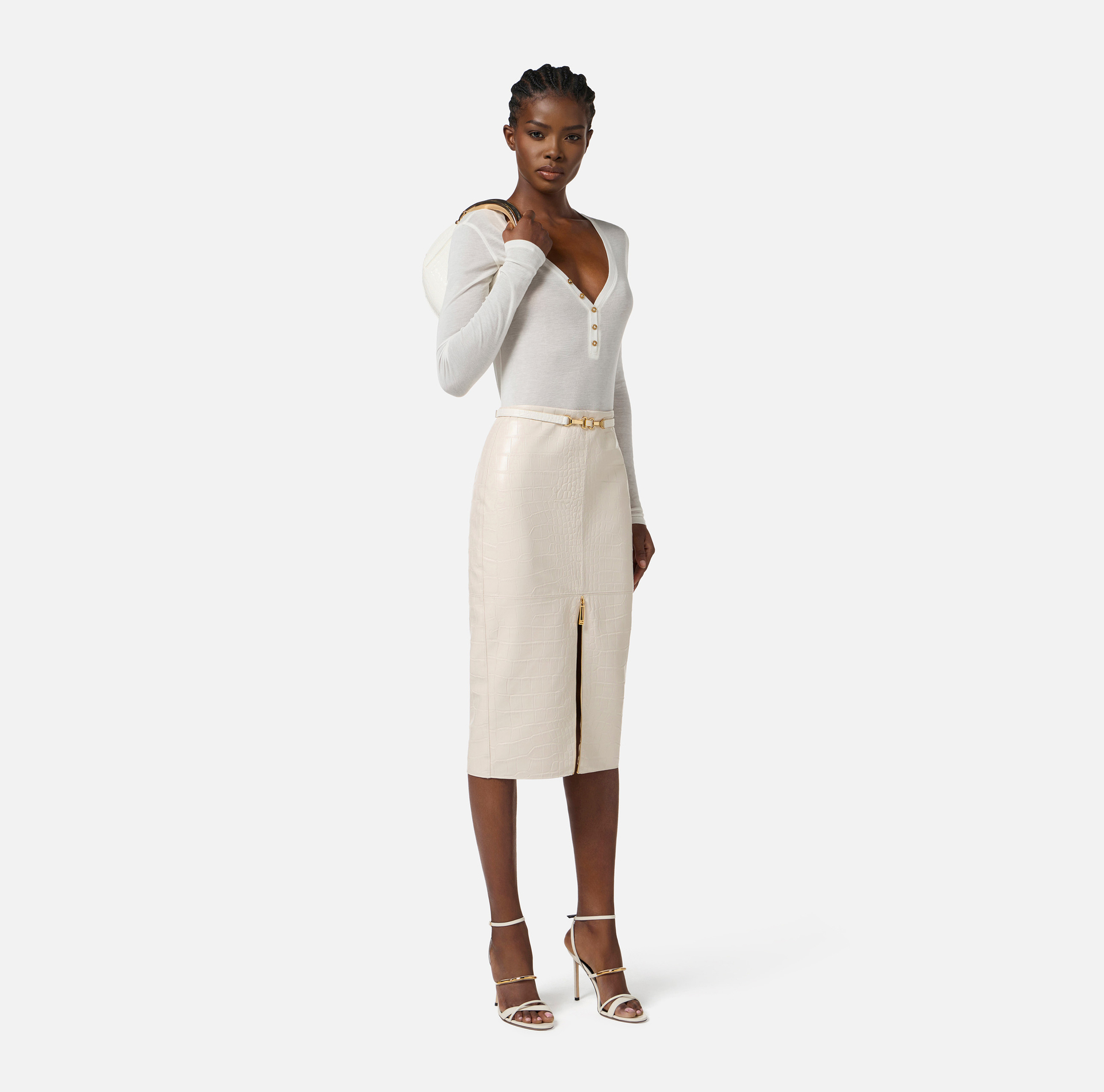 Pull en jersey avec boutons - Elisabetta Franchi