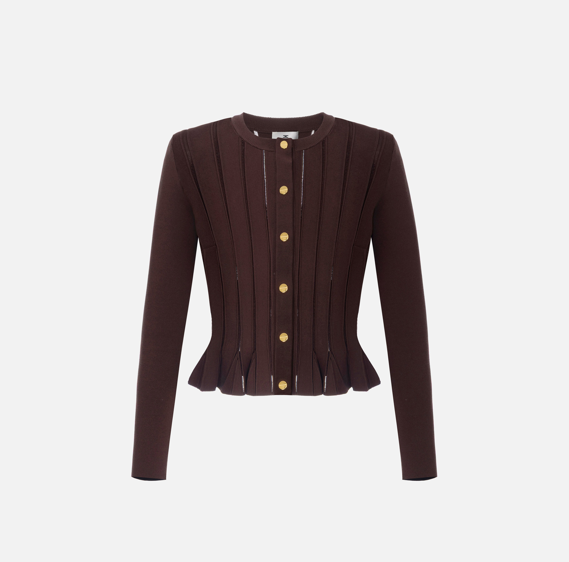 Chaqueta de punto con detalles á jour - Elisabetta Franchi