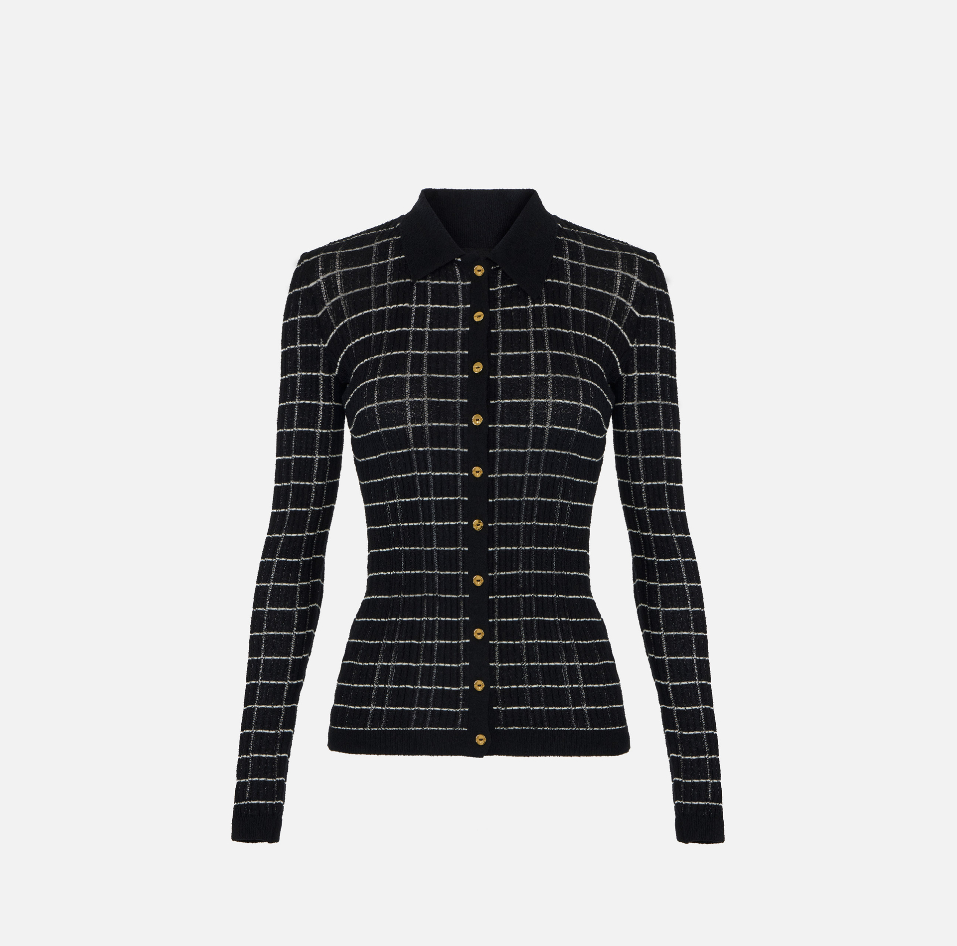 Maglia in filato di cotone a righe