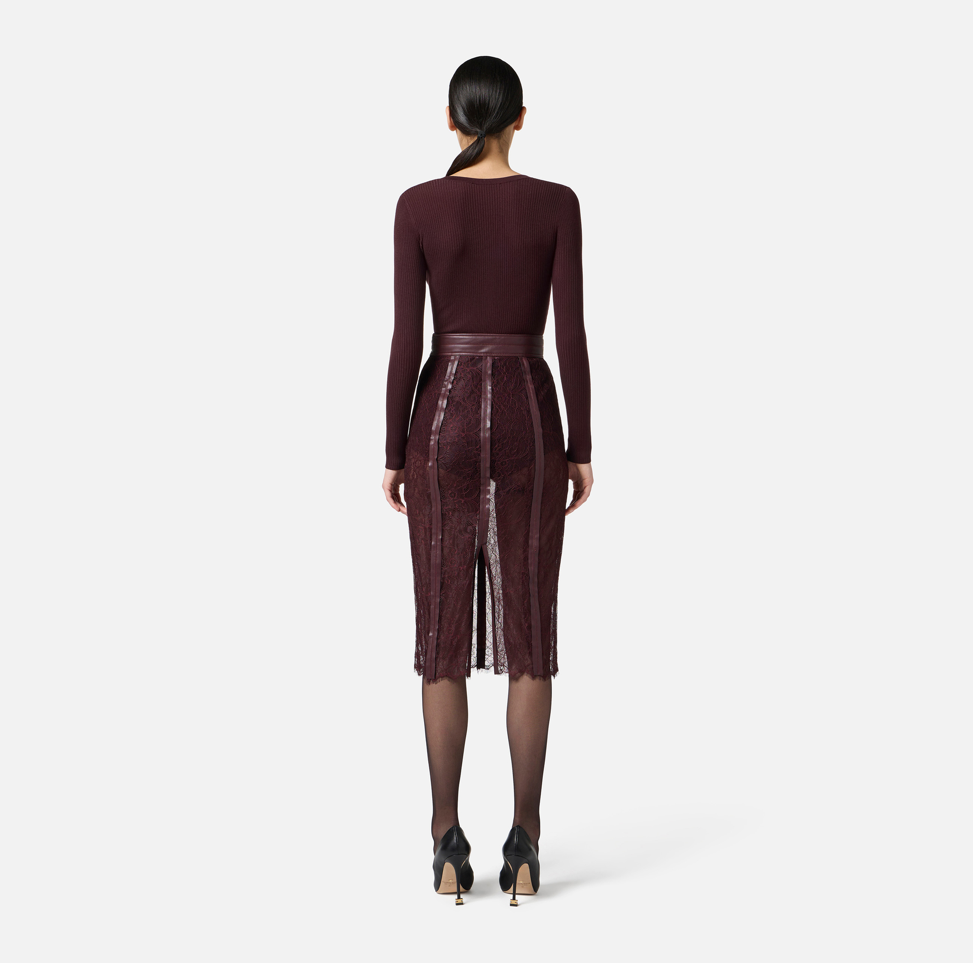 Jersey de canalé con bolsillo - Elisabetta Franchi
