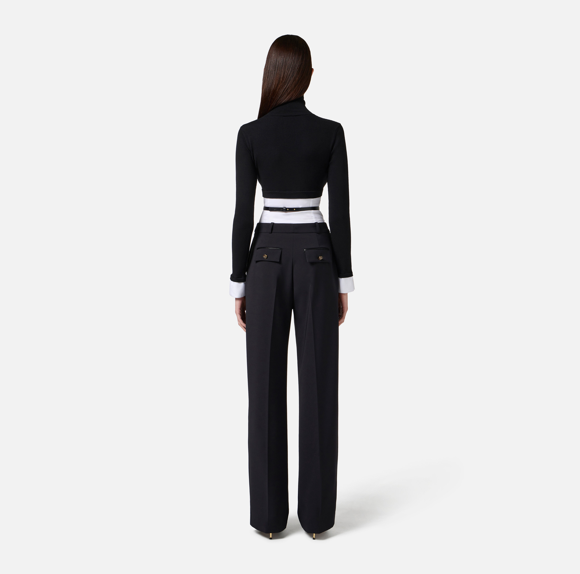 Pull en viscose et popeline de coton - Elisabetta Franchi