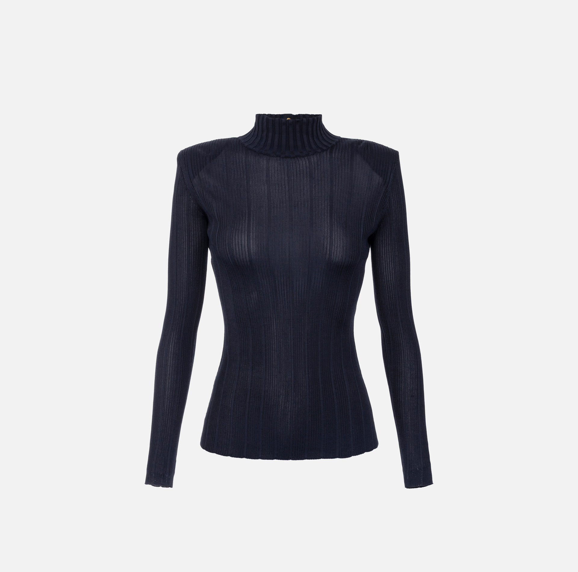 Viscose top with logo details - Elisabetta Franchi
