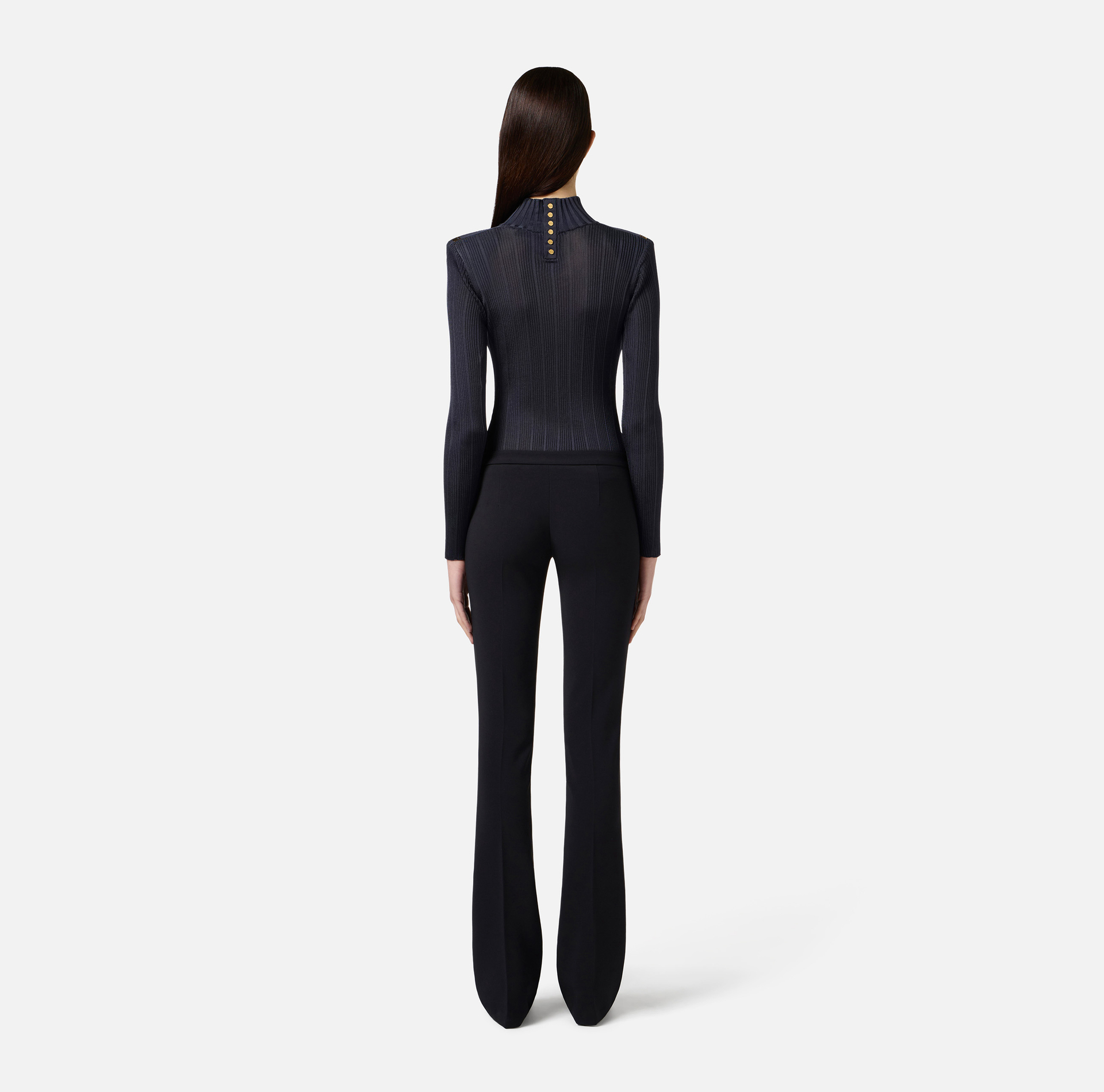 Viscose top with logo details - Elisabetta Franchi