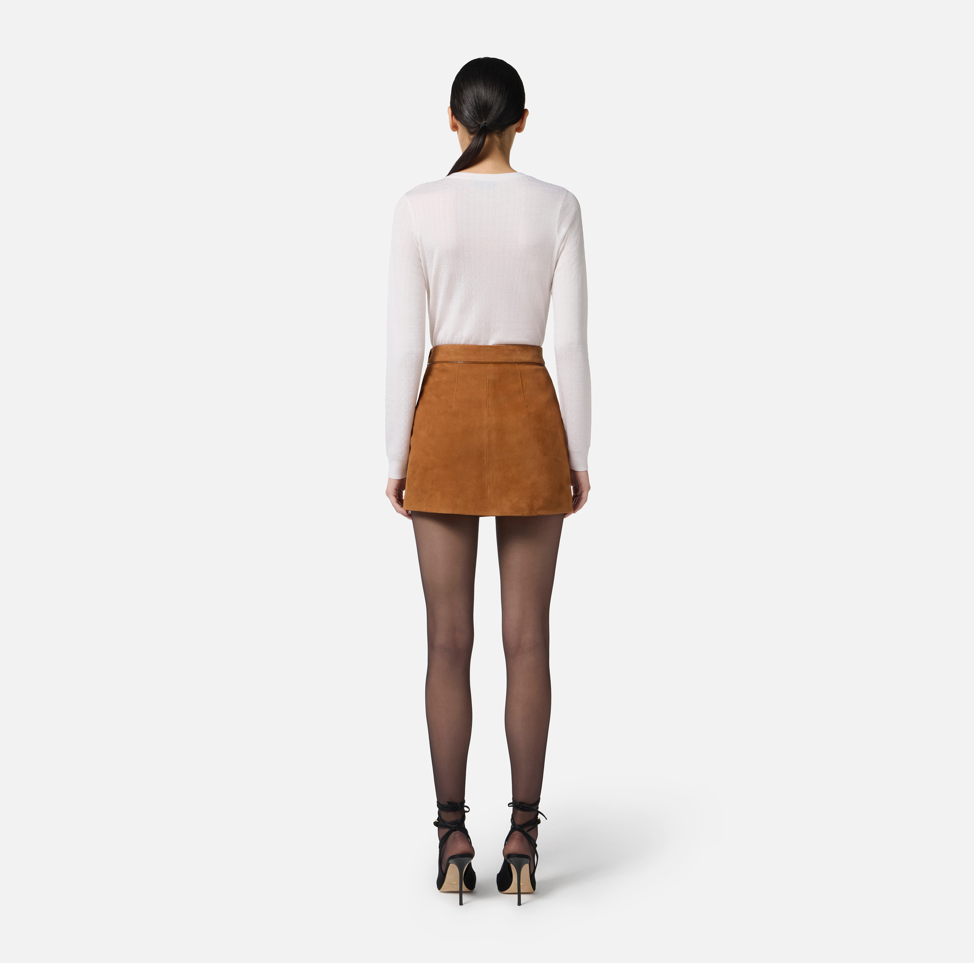 Wool jumper with jacquard micro-logo - Elisabetta Franchi