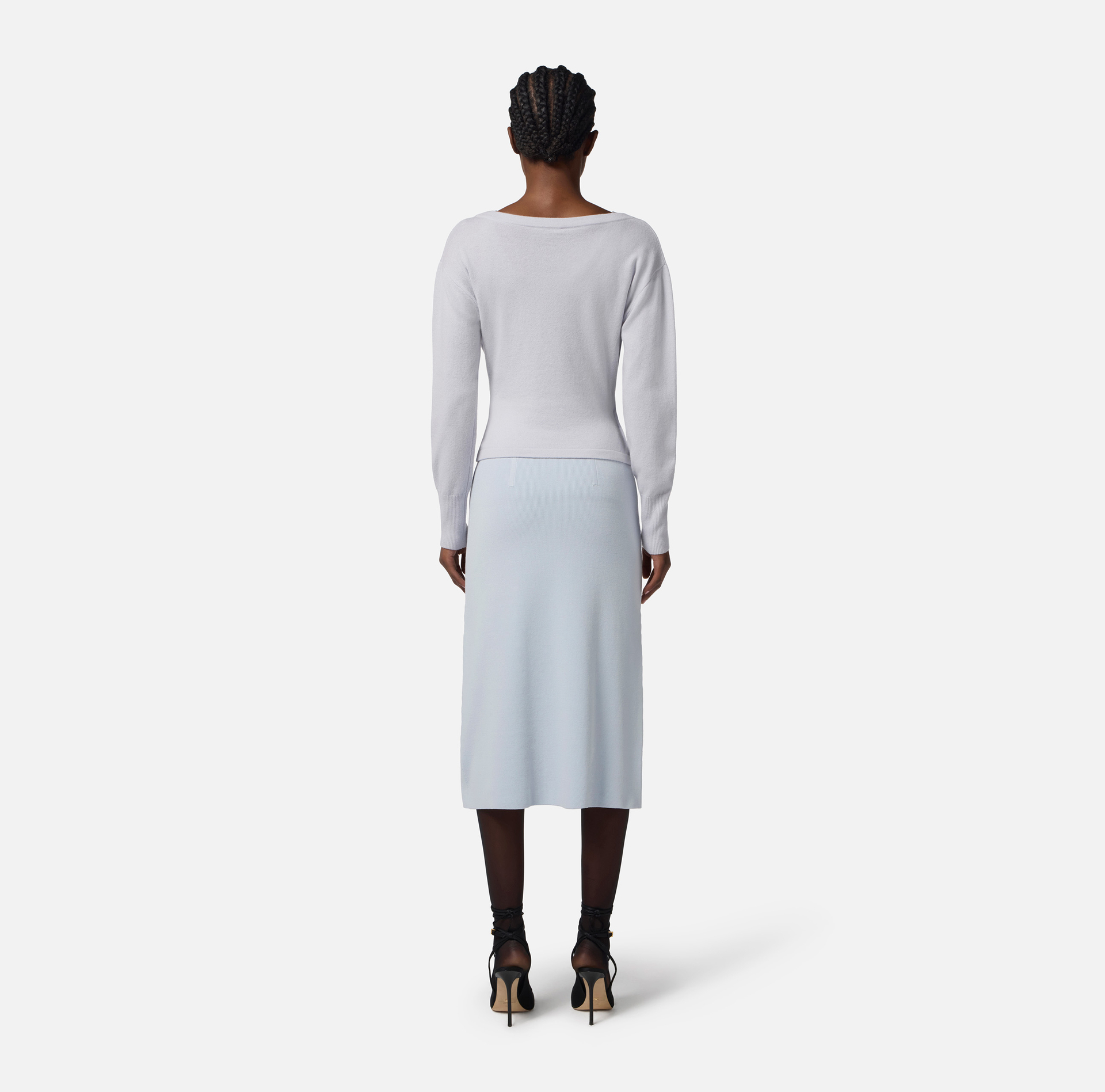 Jersey de mezcla de cachemir con botones joya - Elisabetta Franchi