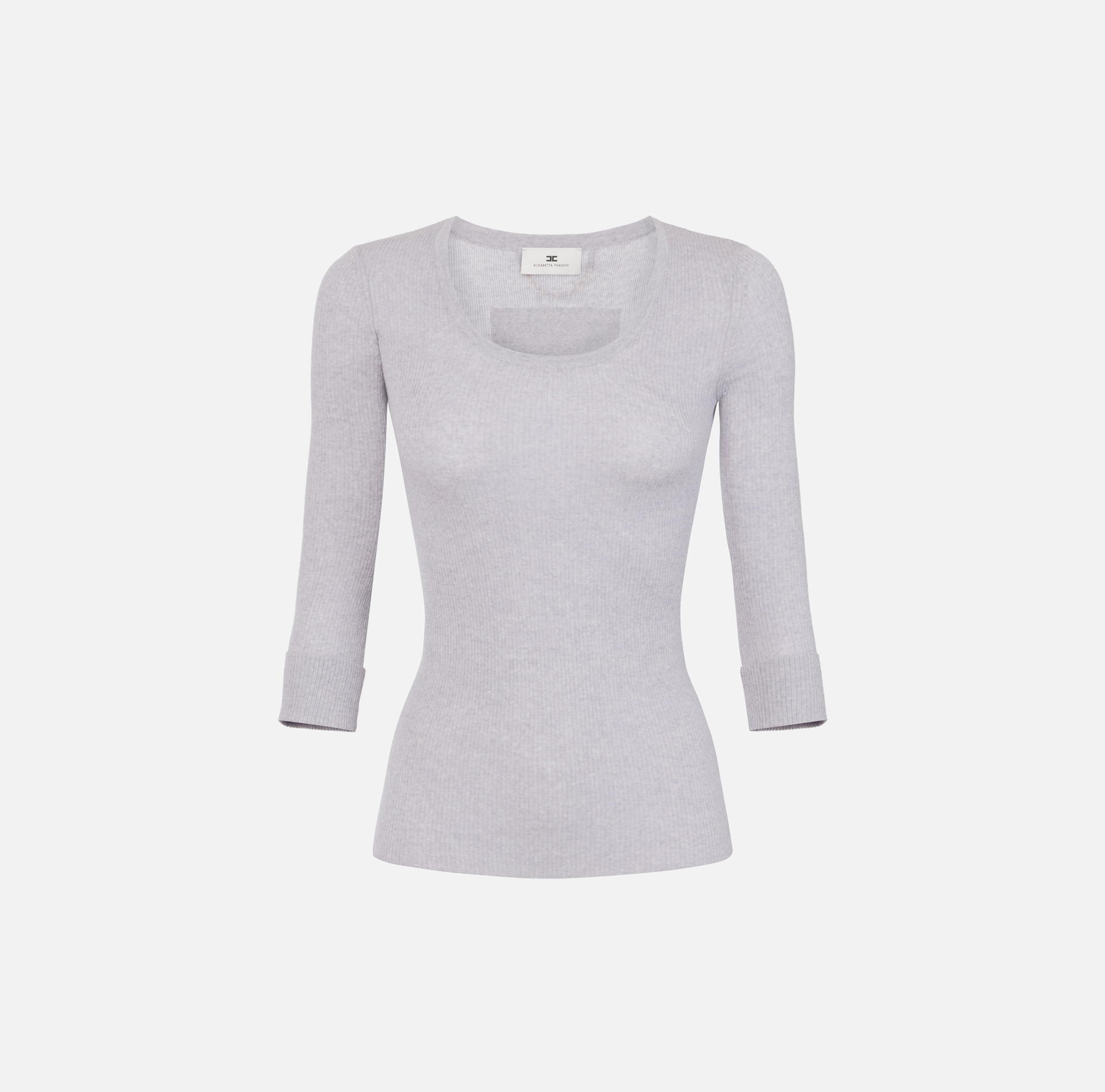 Top de punto con detalle de letras - Elisabetta Franchi