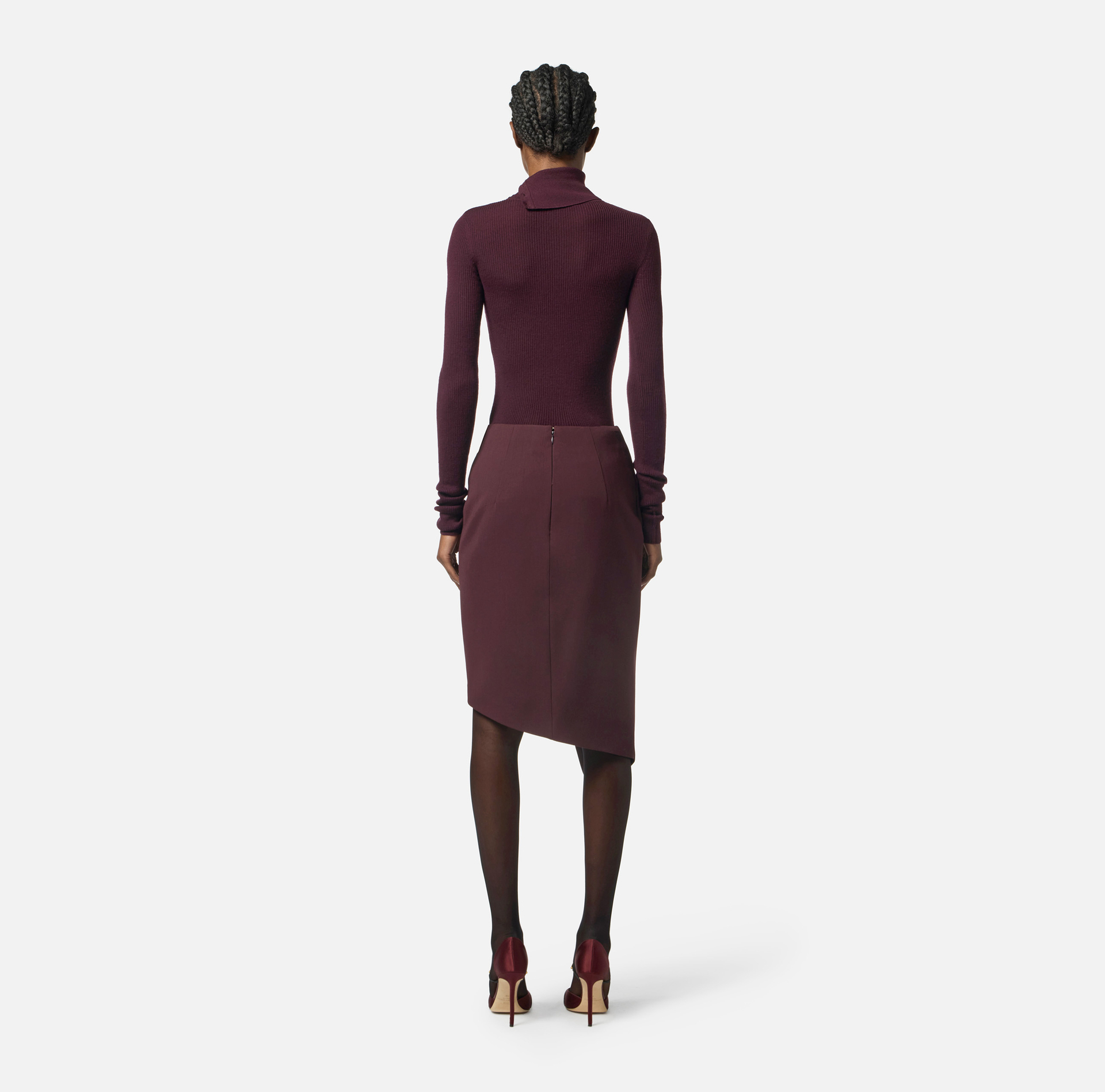 Turtleneck top with lettering detail - Elisabetta Franchi