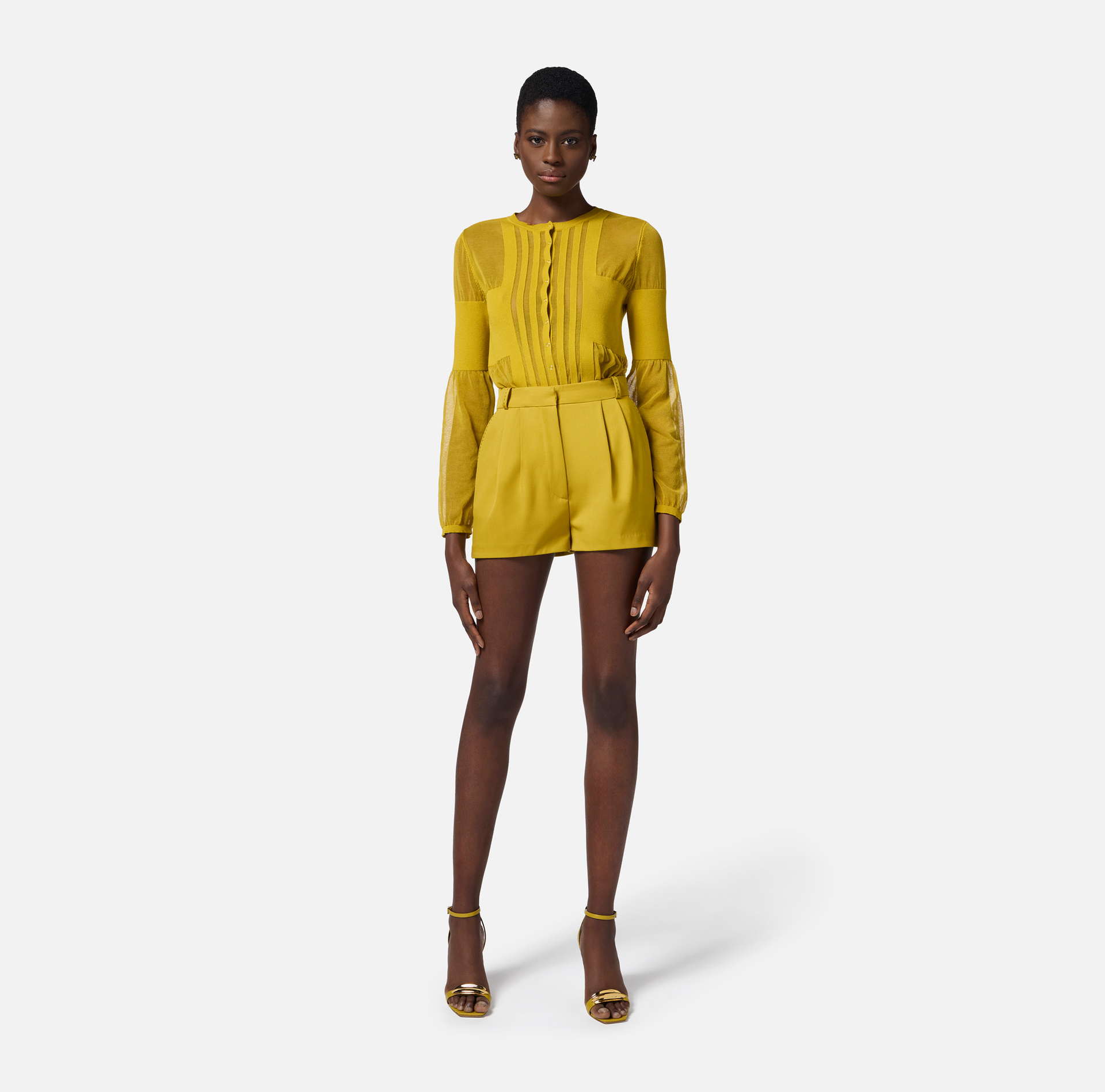 Cardigan in maglia con trasparenze - Elisabetta Franchi