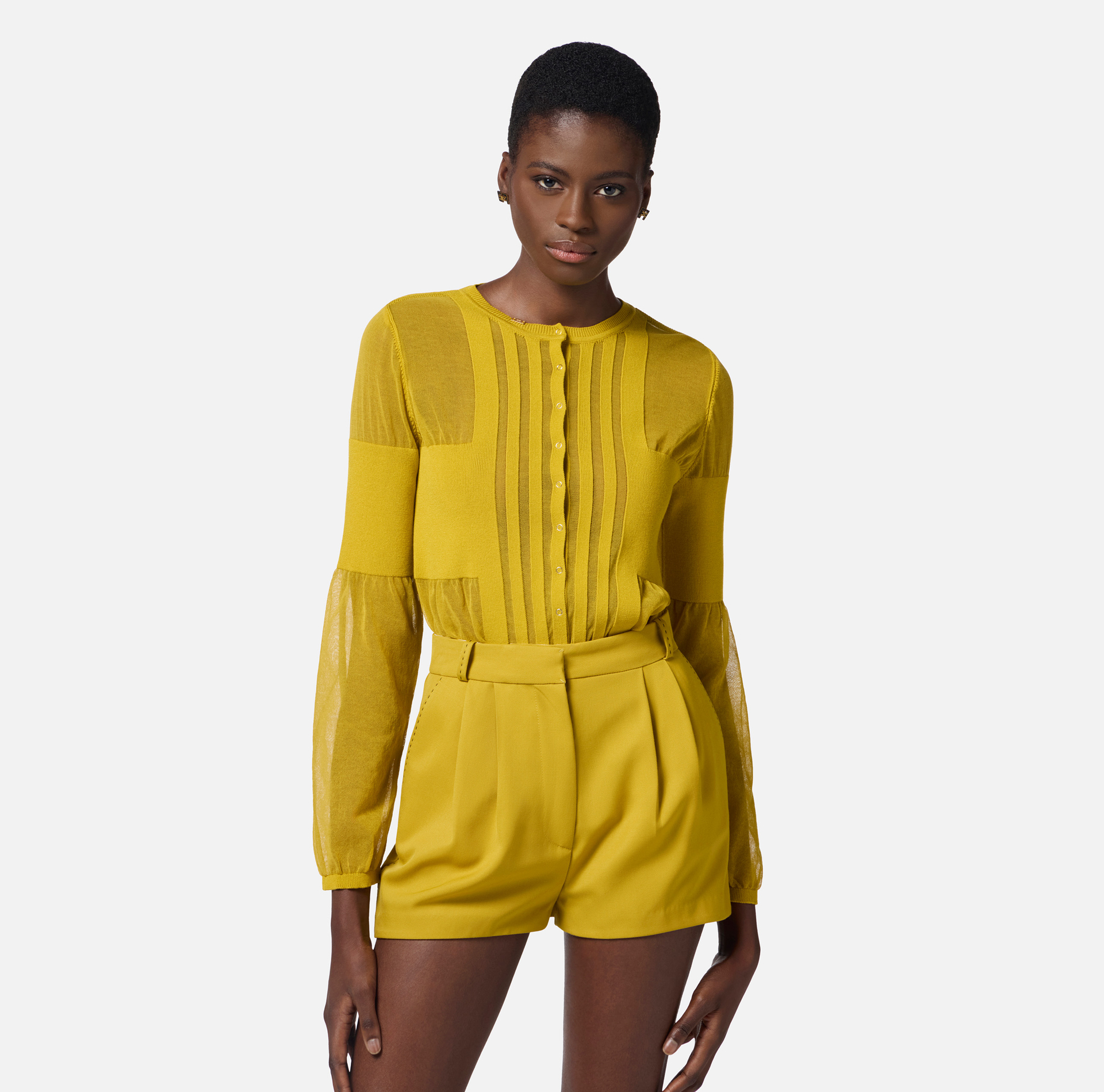 Cardigan in maglia con trasparenze - Elisabetta Franchi