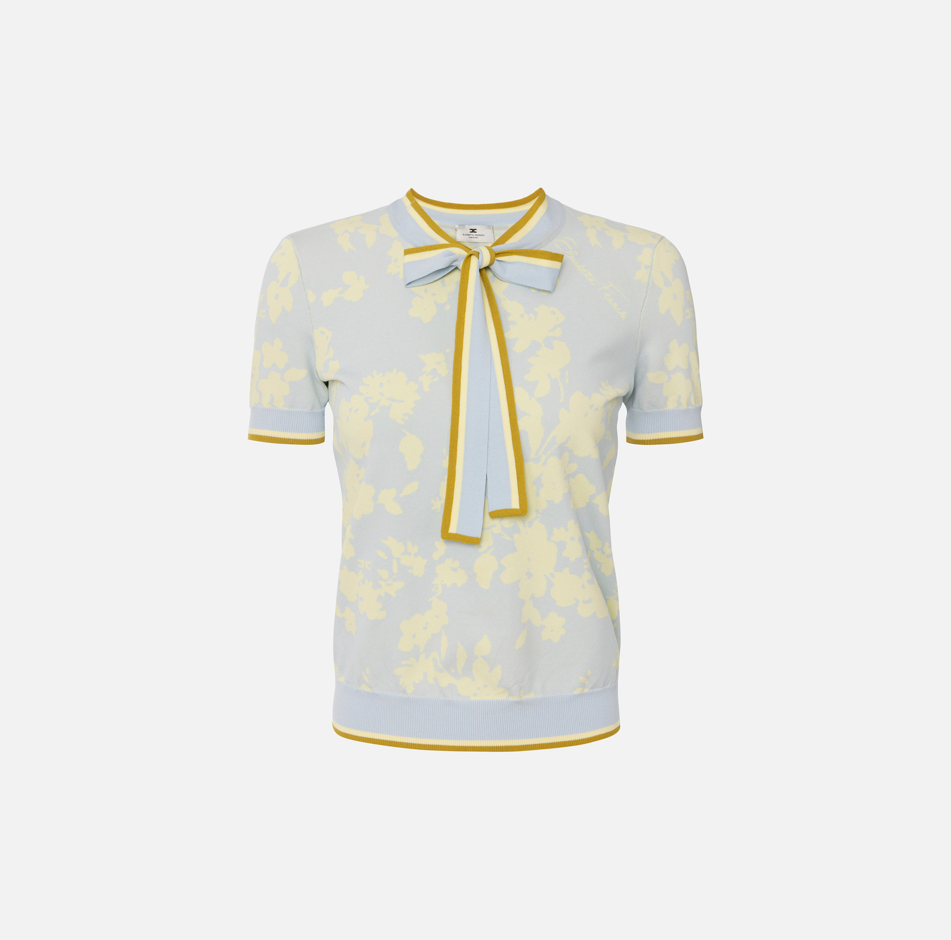 Floral jacquard top - Elisabetta Franchi