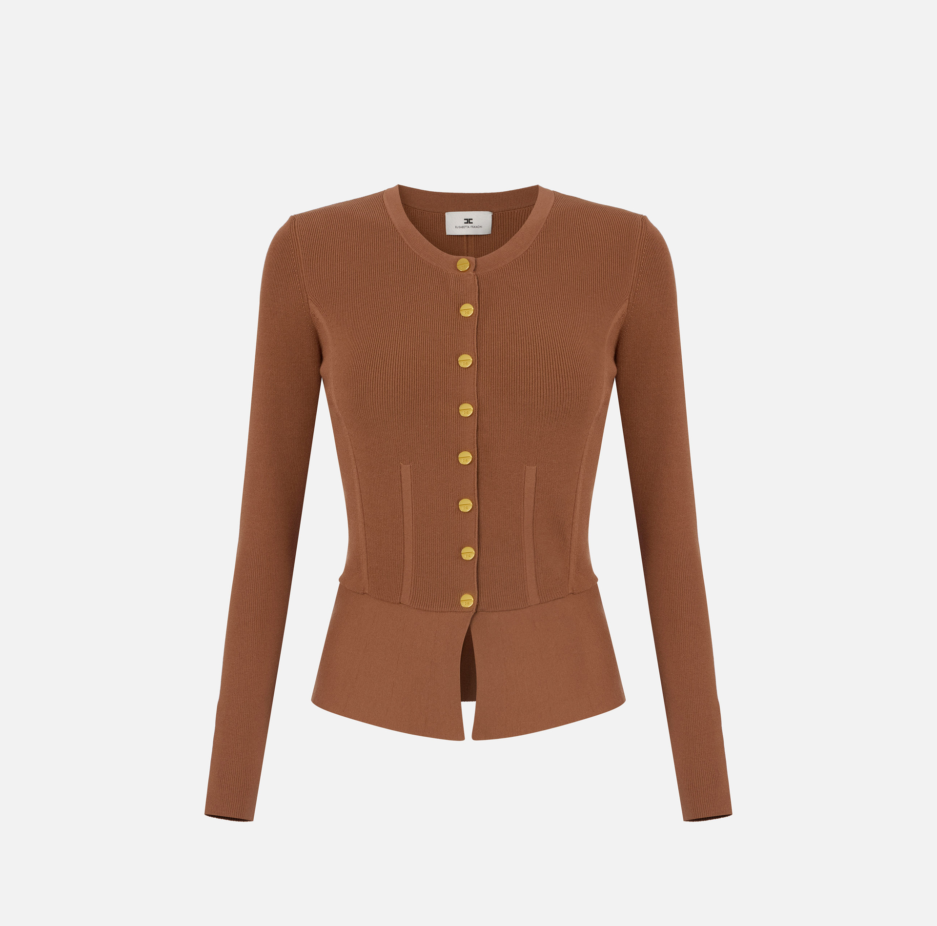 Chaqueta de punto con botones joya - Elisabetta Franchi