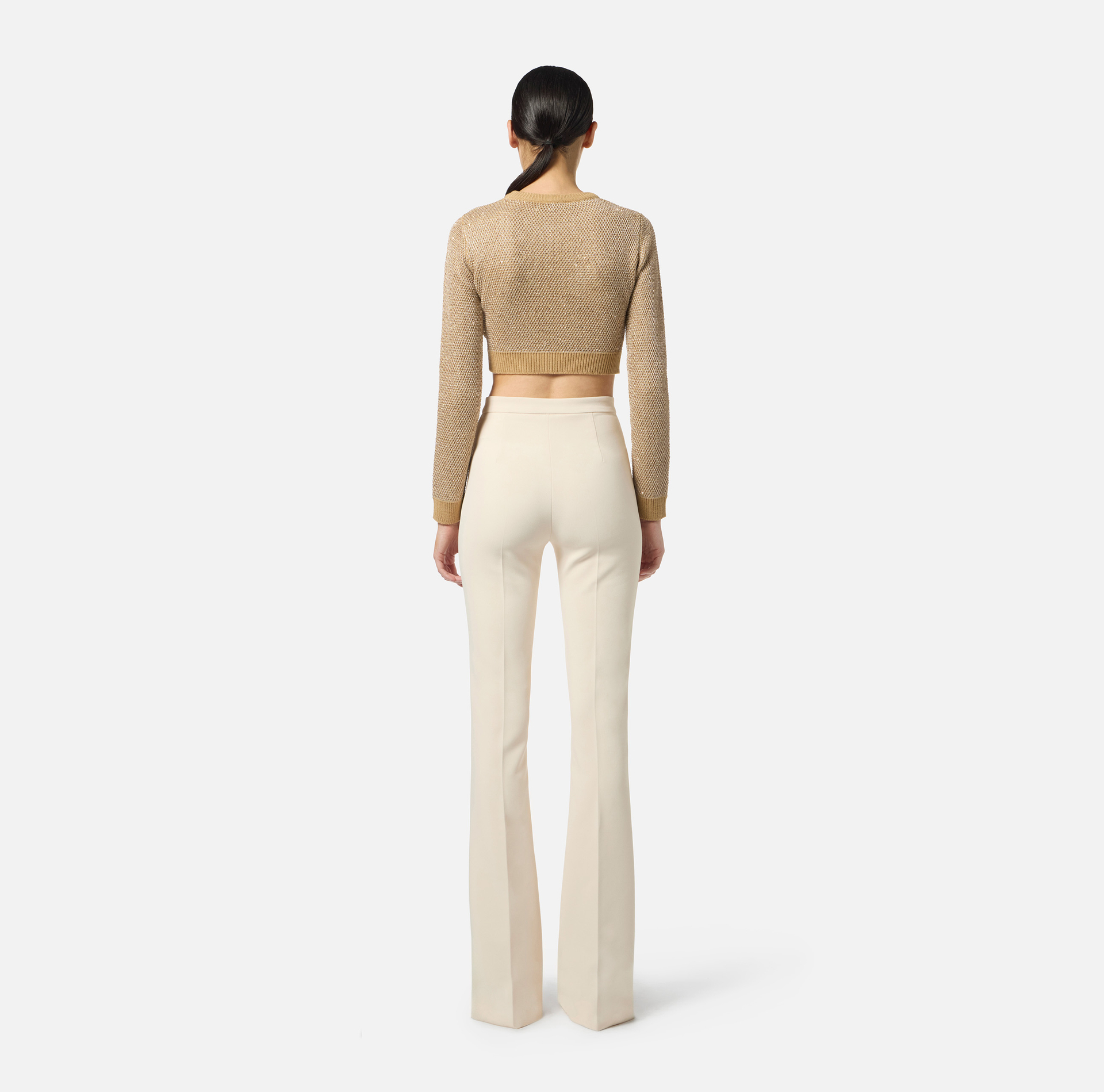 Top in maglia con paillettes - Elisabetta Franchi