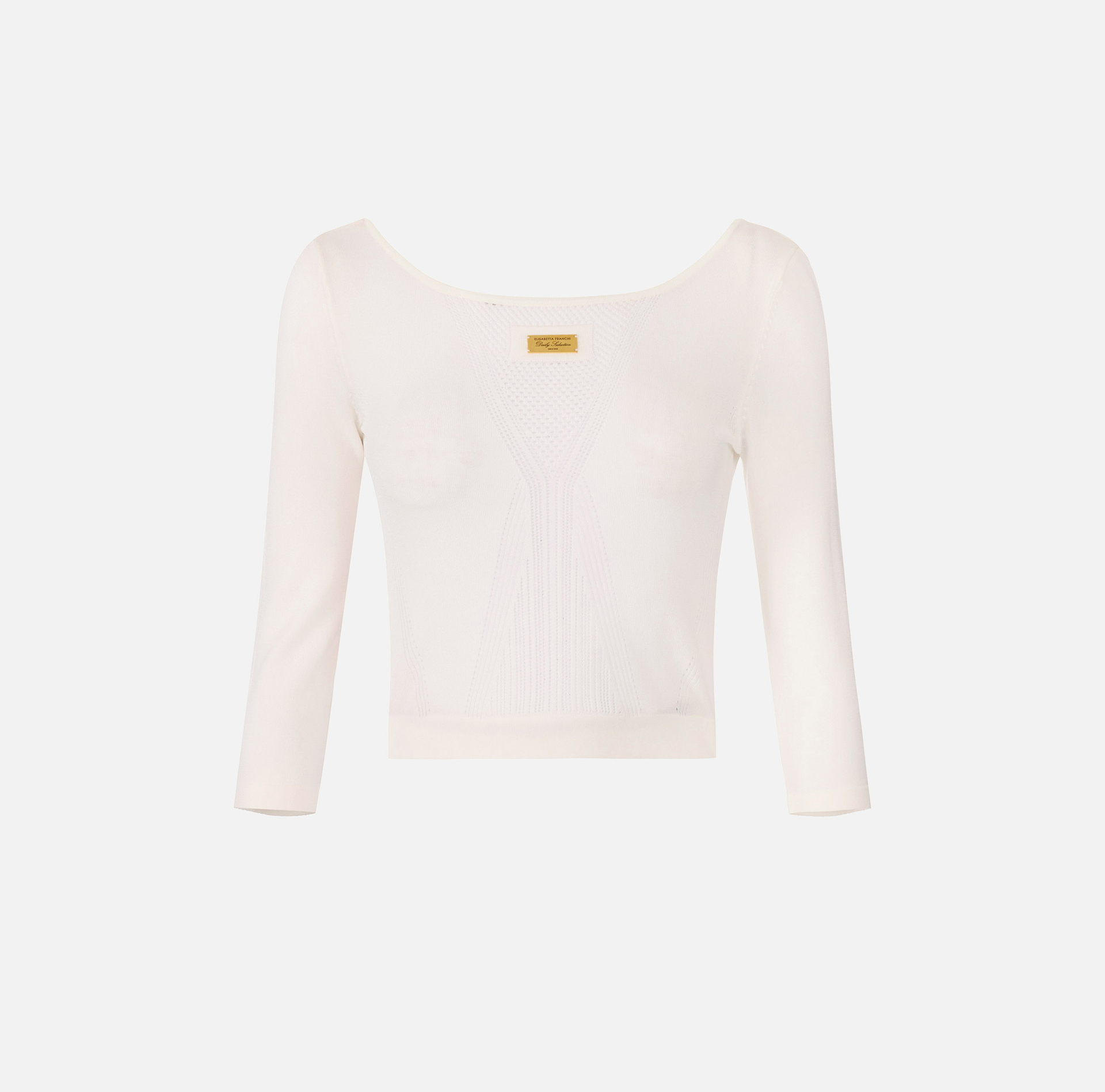 Top in maglia traforata
