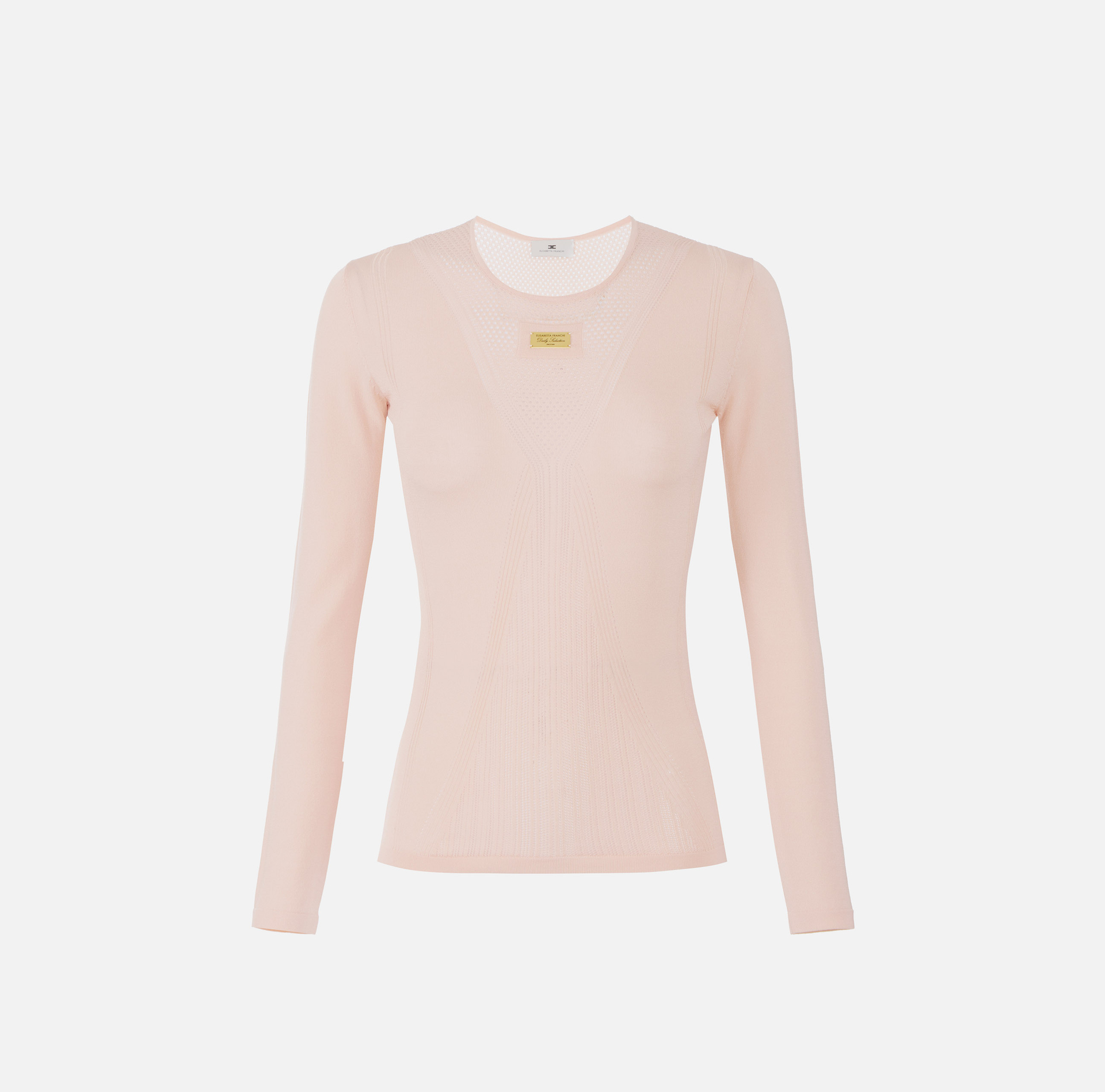 Top in maglia traforata
