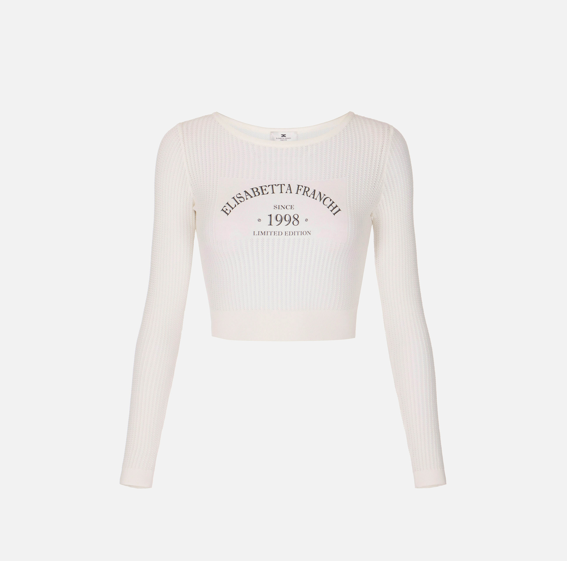 Top en tricot avec logo imprimé - Elisabetta Franchi