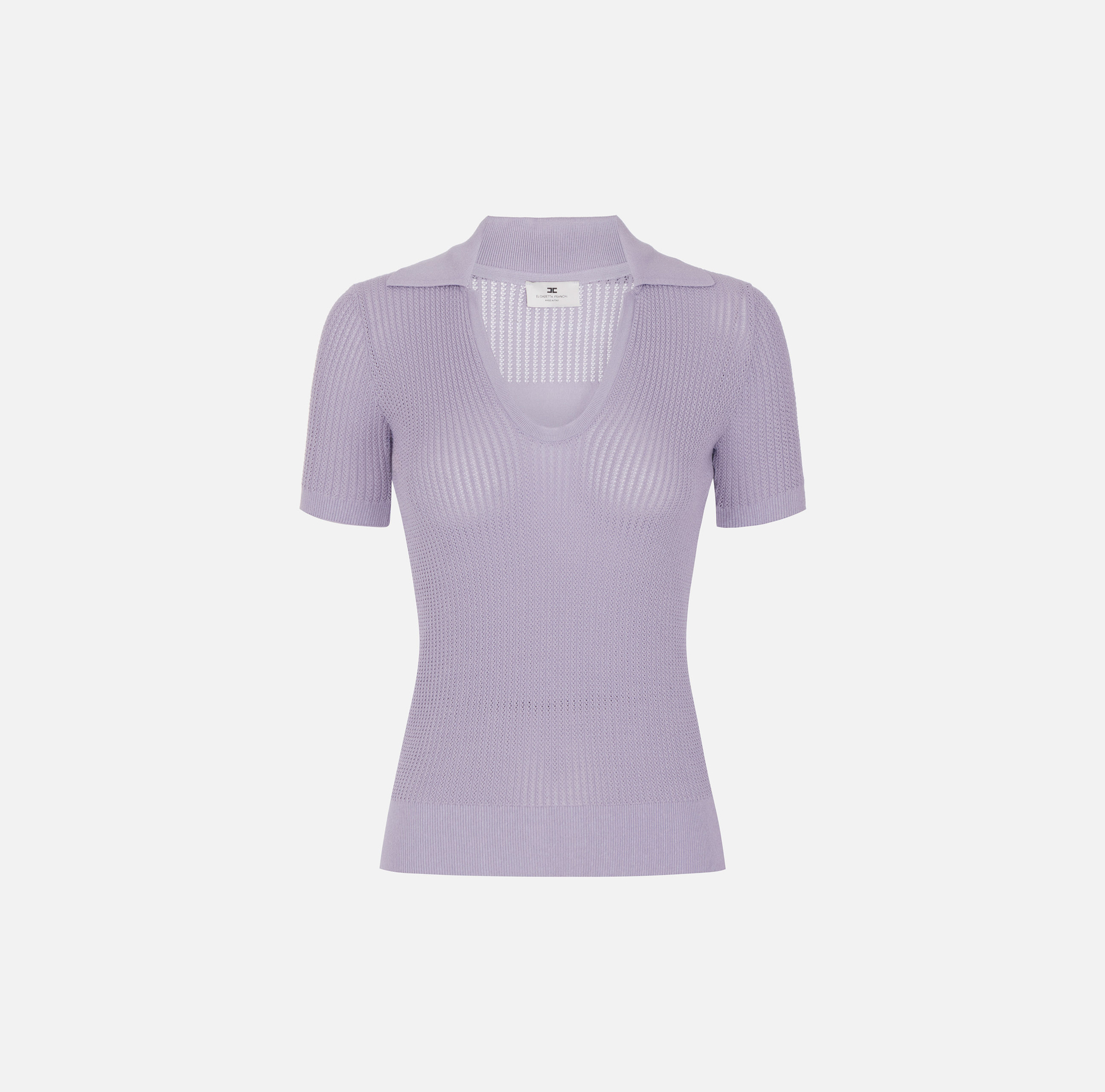Polo in maglia con logo stampato