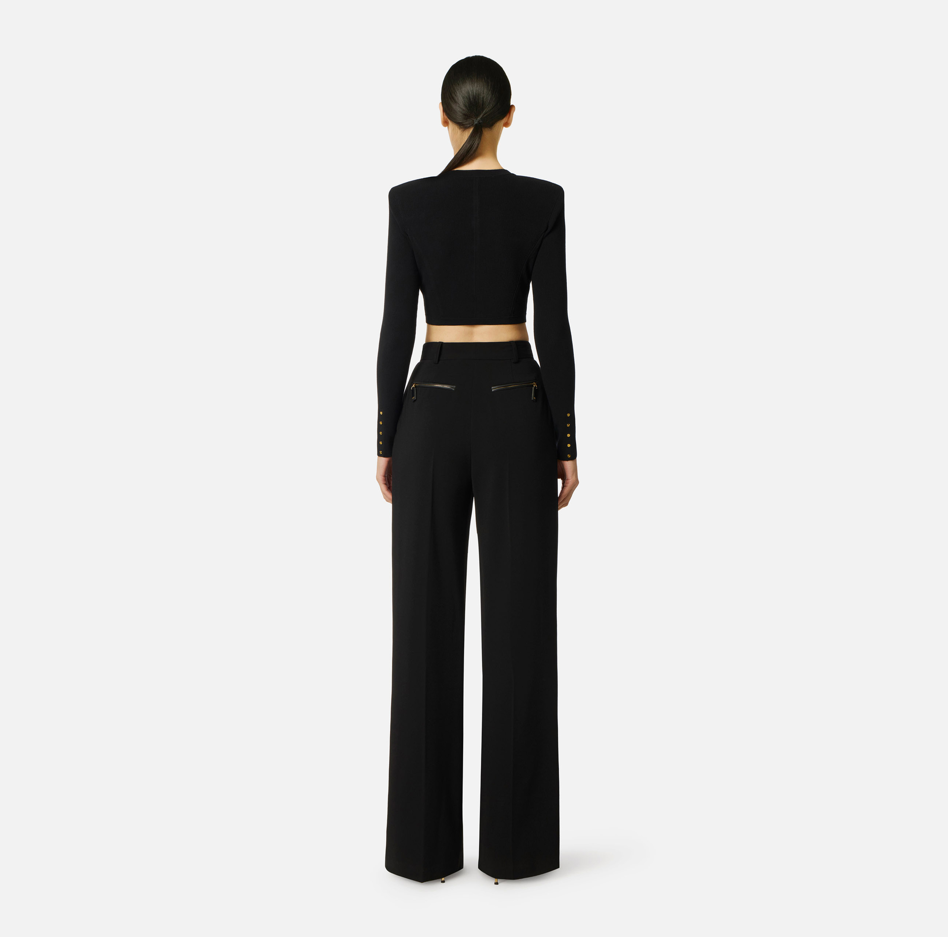 Knitted cardigan with jewel rivets - Elisabetta Franchi
