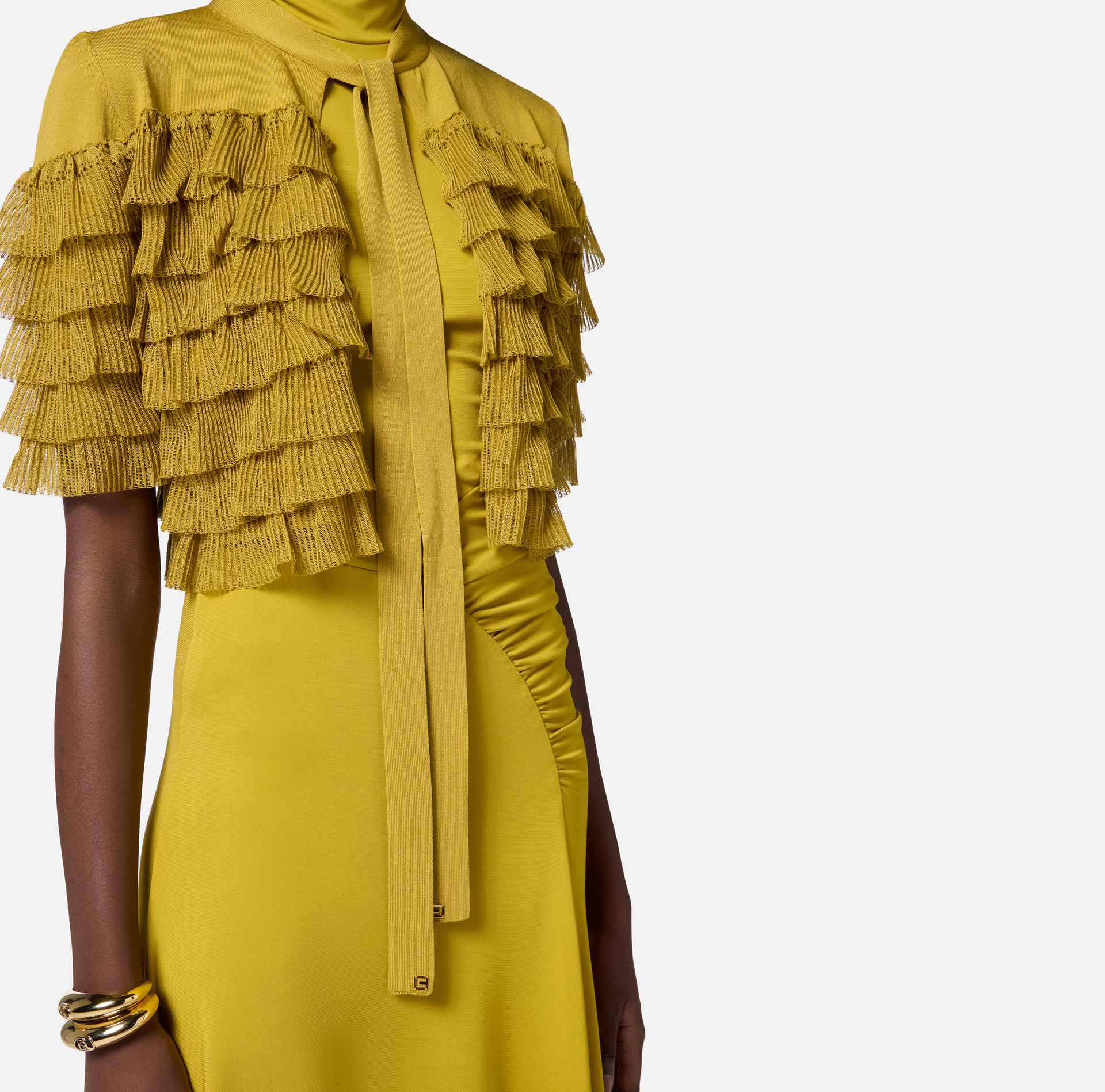 Top in maglia con ruches - Elisabetta Franchi