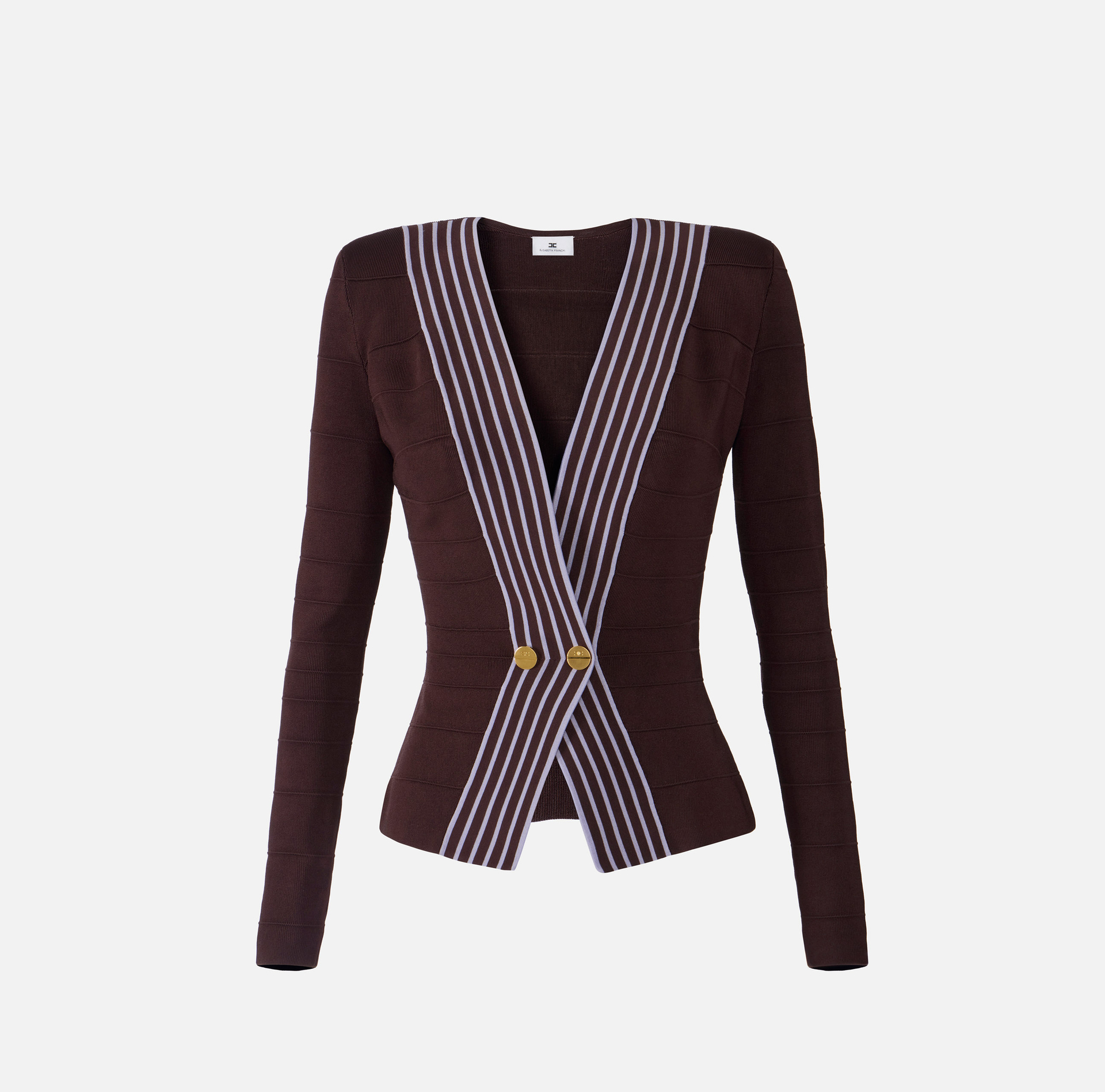 Top de punto con bandas a rayas - Elisabetta Franchi