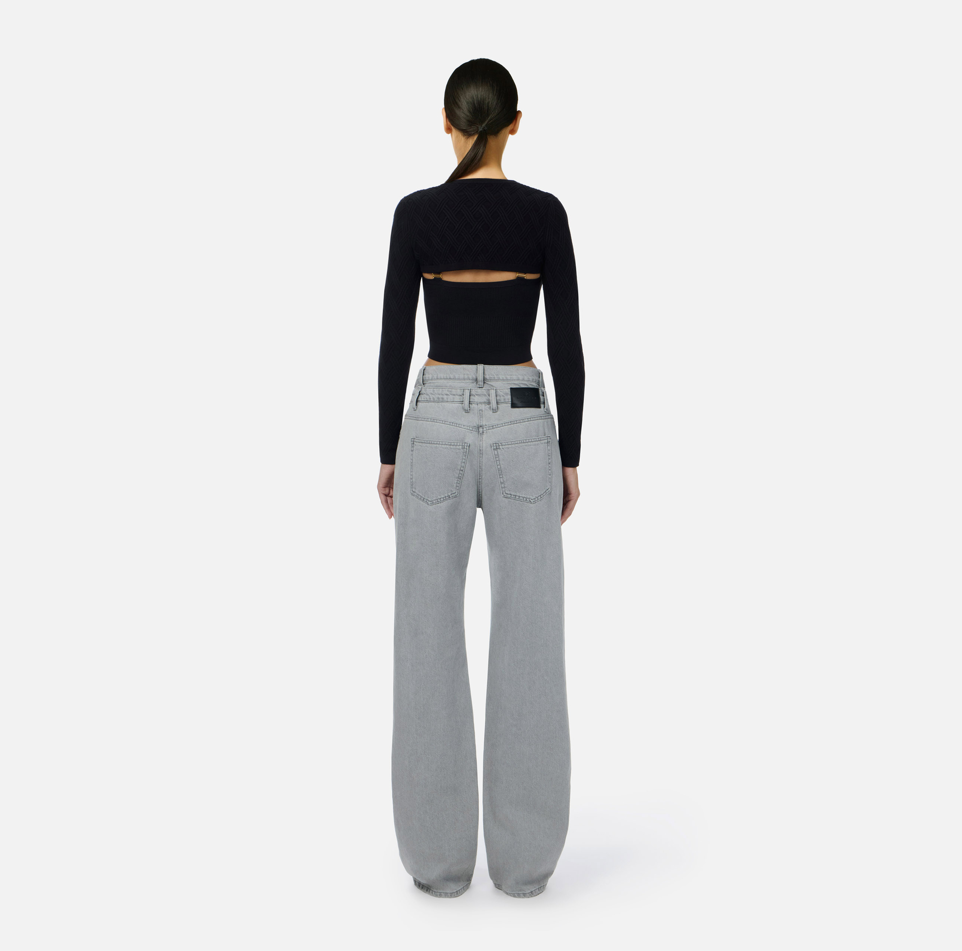 Cardigan en maille avec crochets bijoux - Elisabetta Franchi