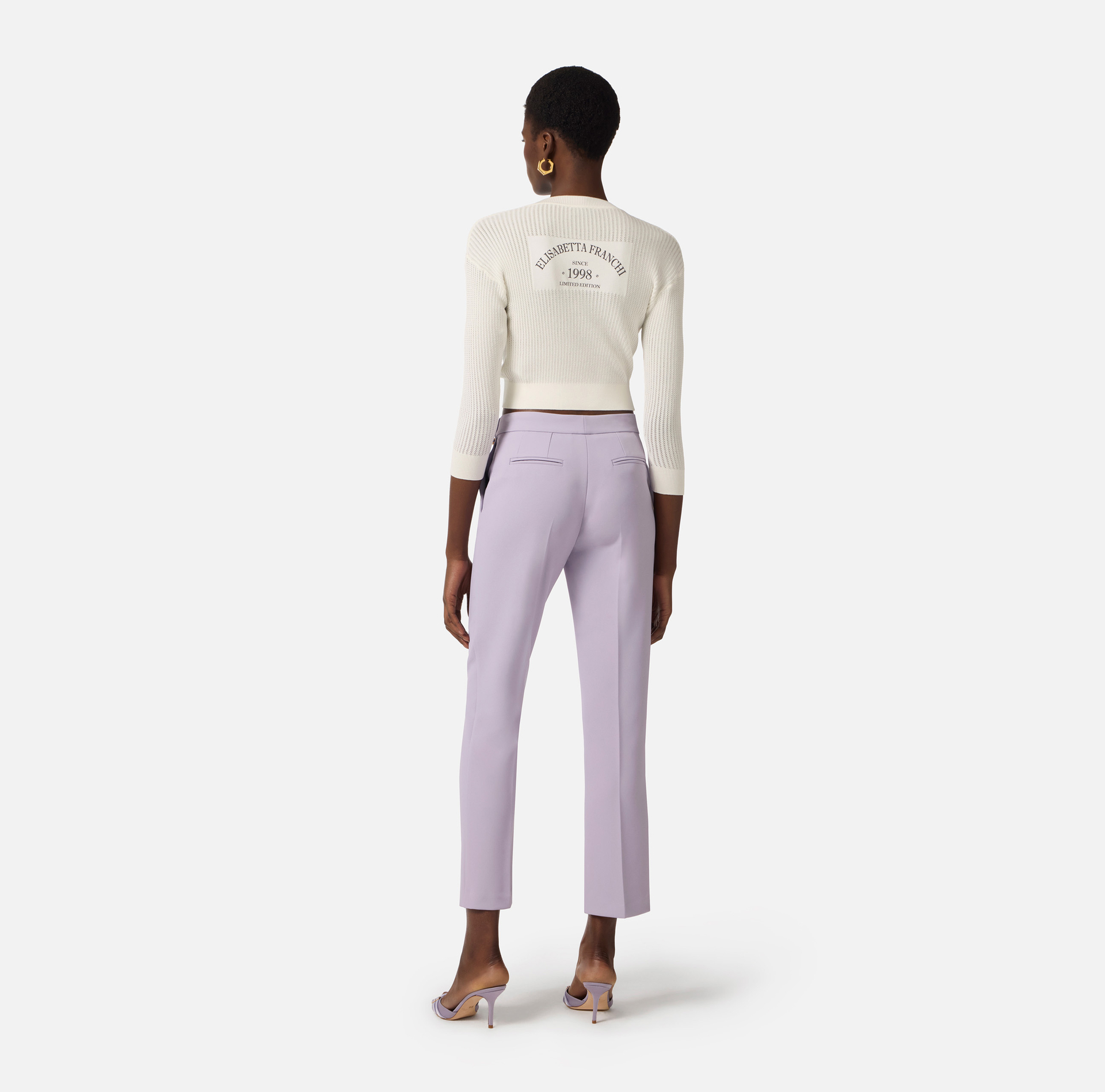 Strick-Cardigan mit Print-Logo - Elisabetta Franchi