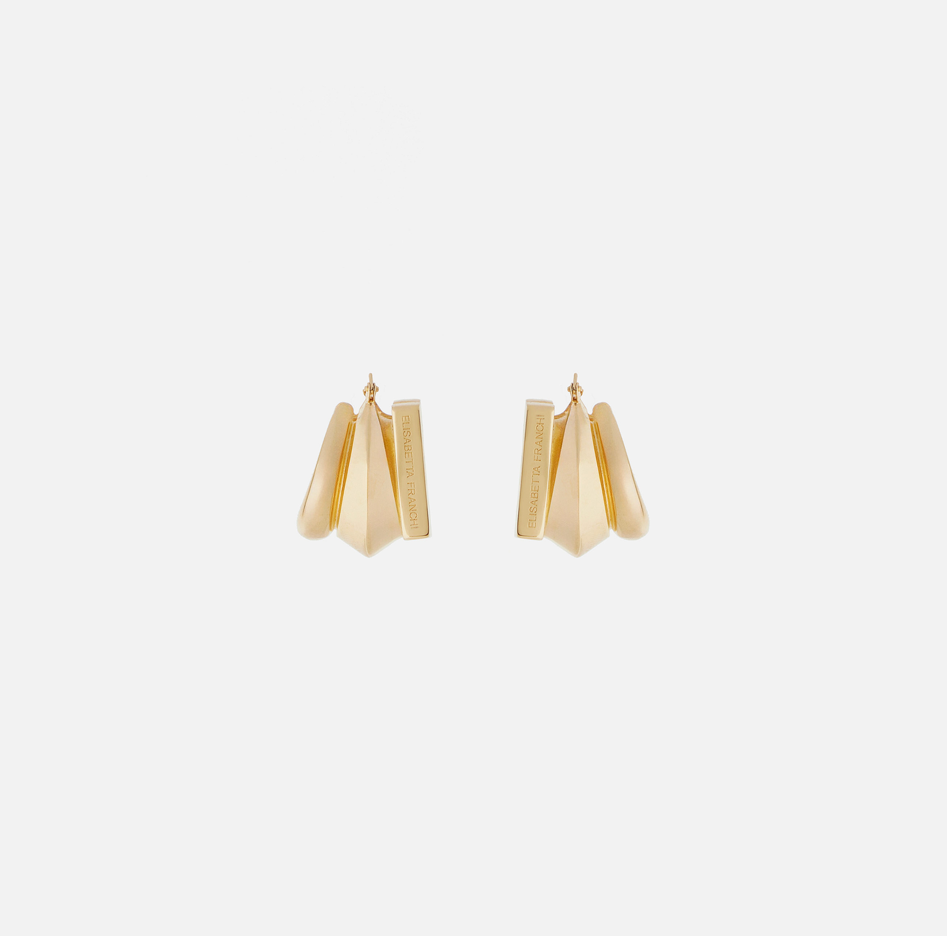 Orecchini con logo inciso