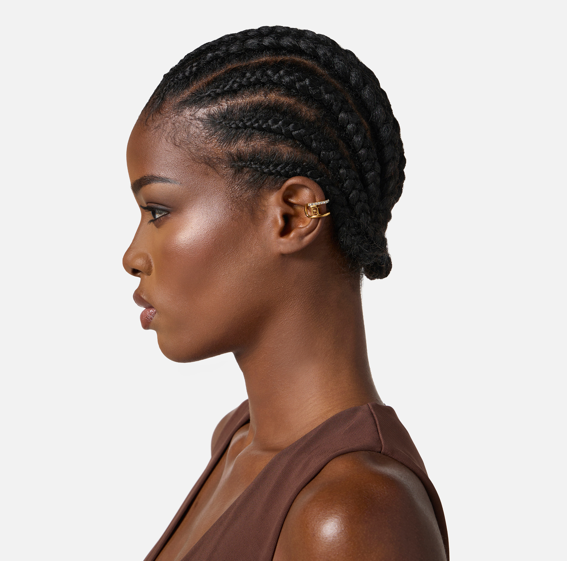 Pendientes con logotipo y estrás - Elisabetta Franchi