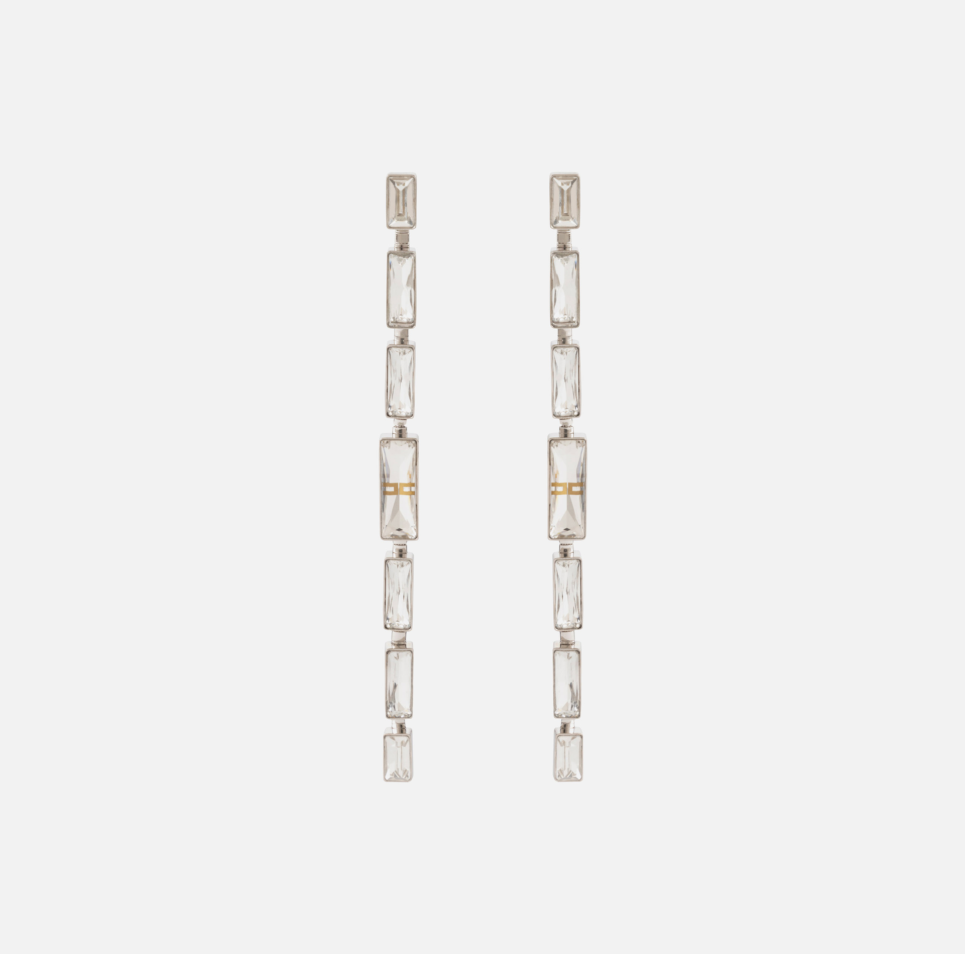Boucles d'oreilles pendentifs avec cristaux rectangulaires - ACCESSORI - Elisabetta Franchi