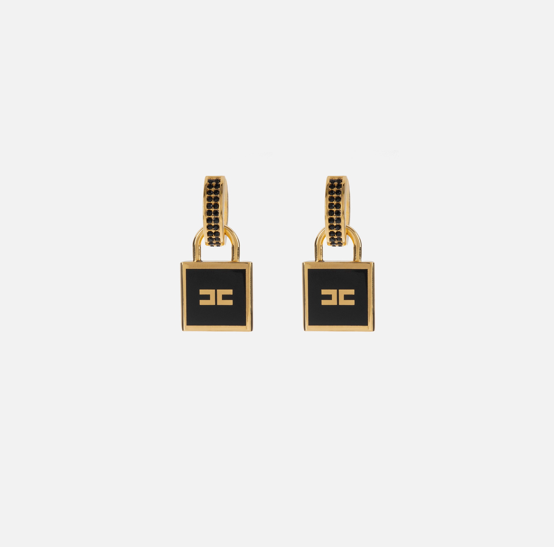 Boucles d'oreilles en métal avec breloque en forme de cadenas - ACCESSORI - Elisabetta Franchi