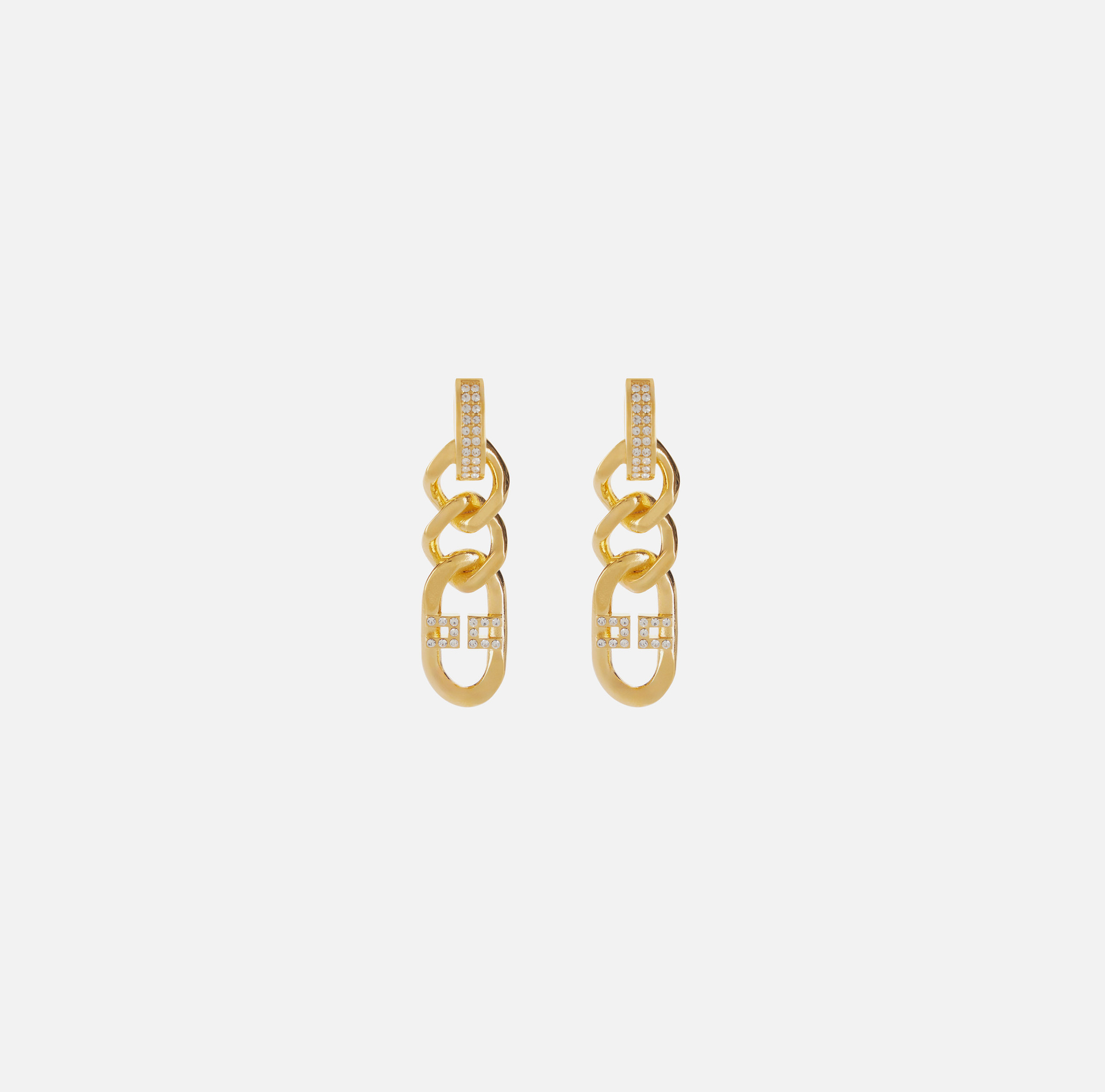 Pendientes con cadena y estrás - Elisabetta Franchi