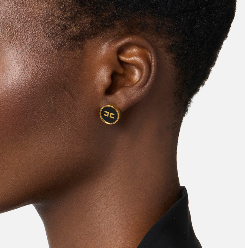 Kolczyki z logo - Elisabetta Franchi