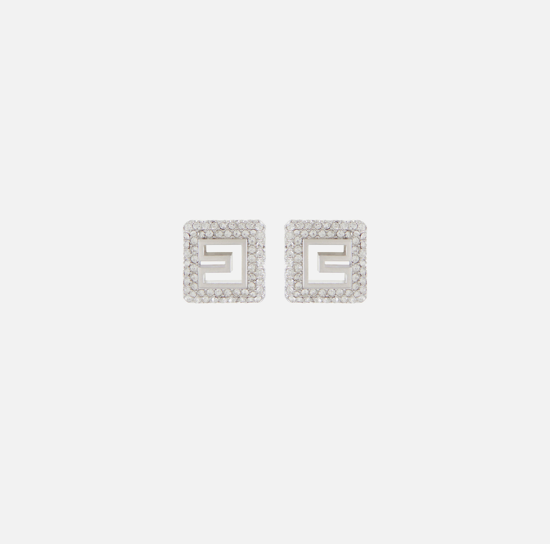 Orecchini logo cristalli