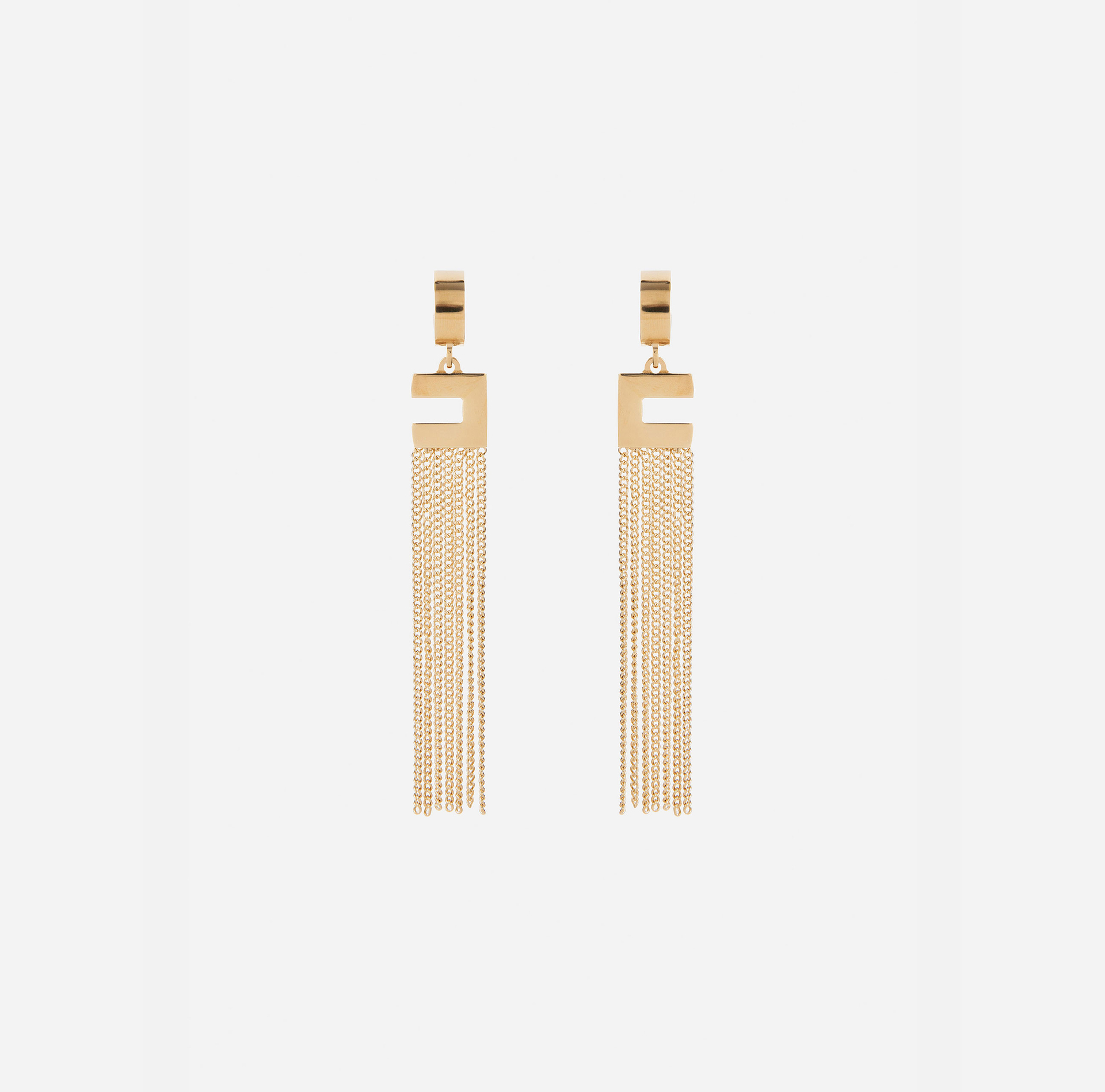 Boucles D'Oreilles Pendantes Avec Logo - ACCESSORI - Elisabetta Franchi