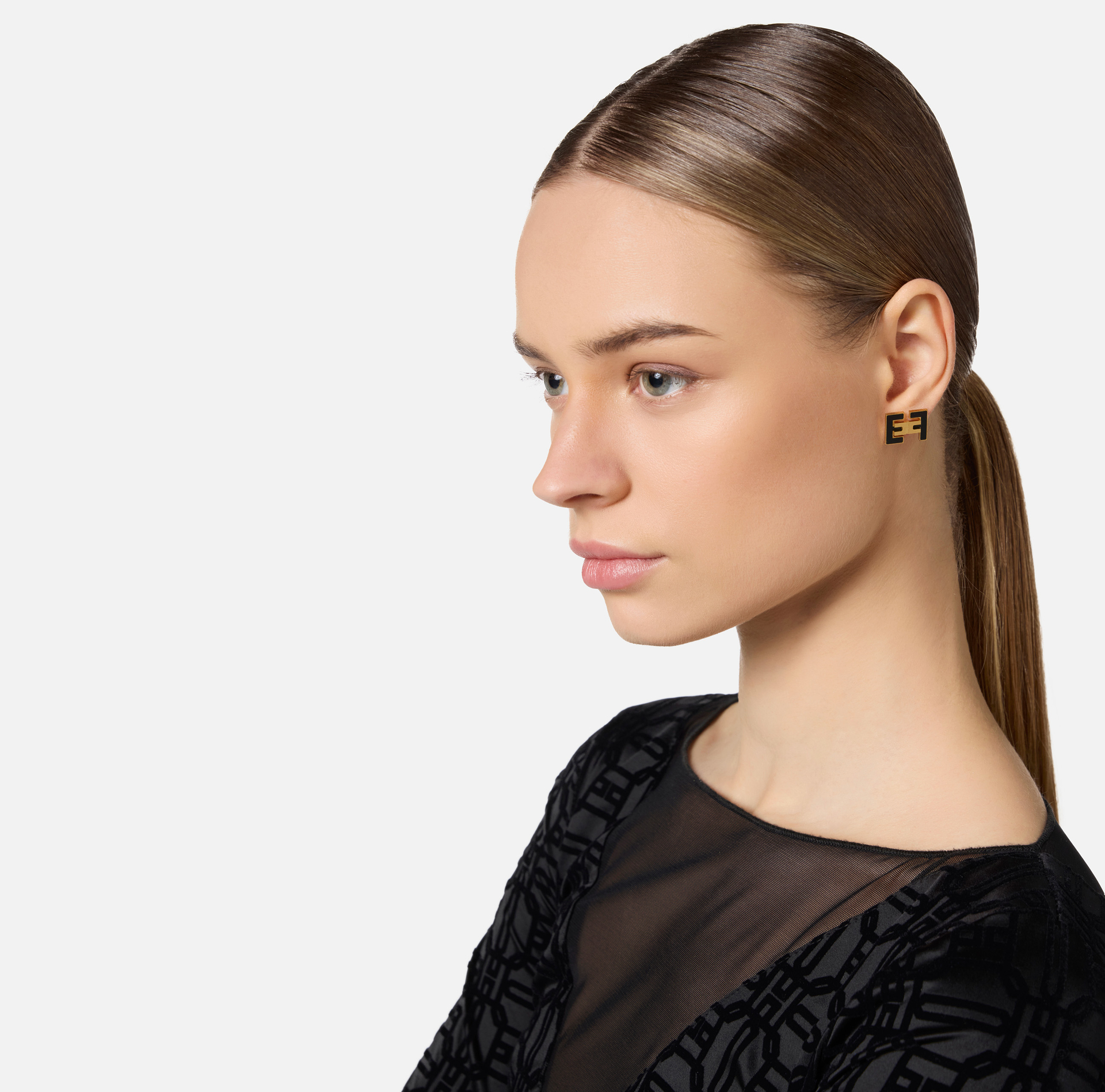 Orecchini logo EF - Elisabetta Franchi