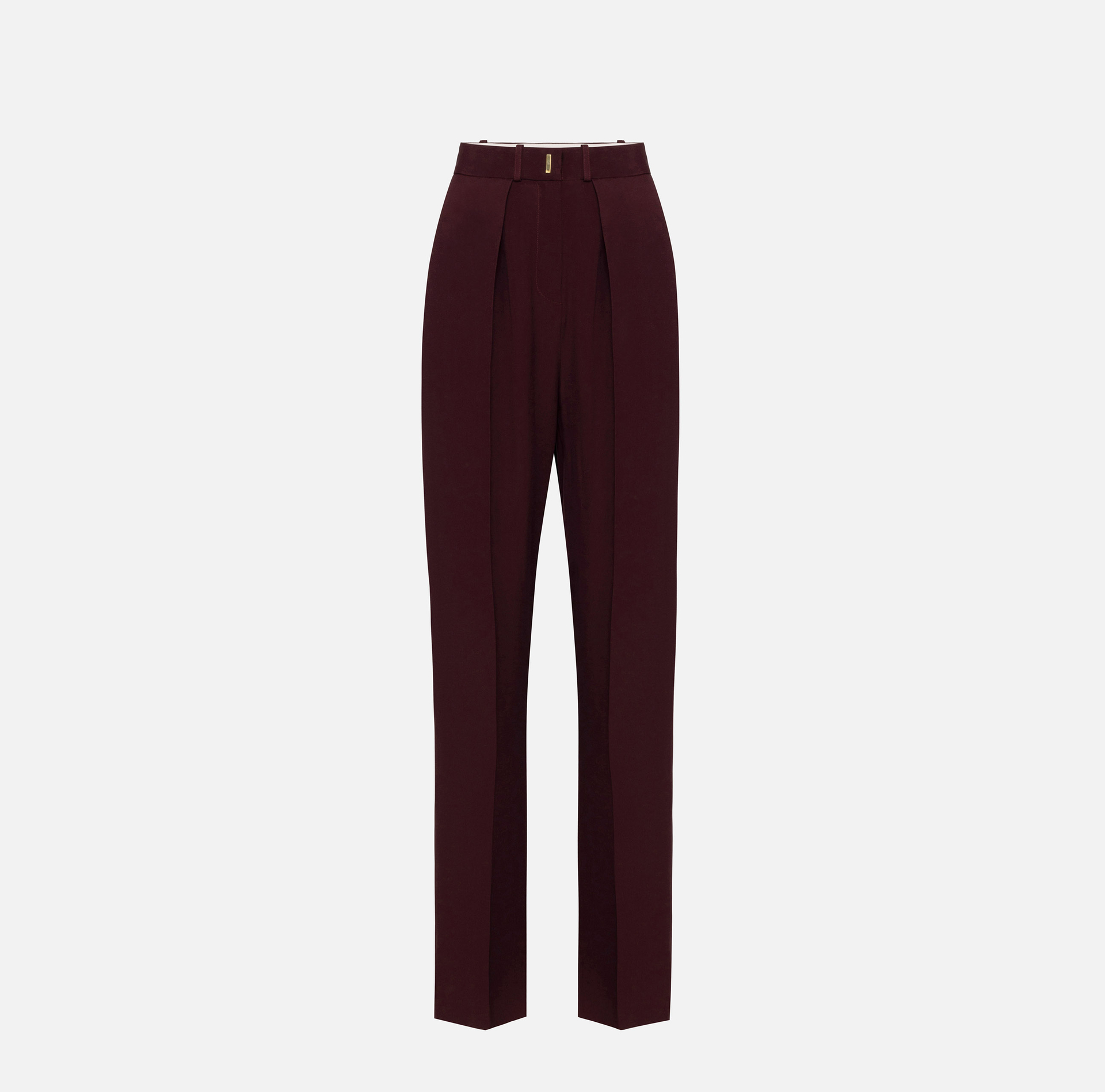 Pantalone dritto in crêpe satin con bande - ABBIGLIAMENTO - Elisabetta Franchi
